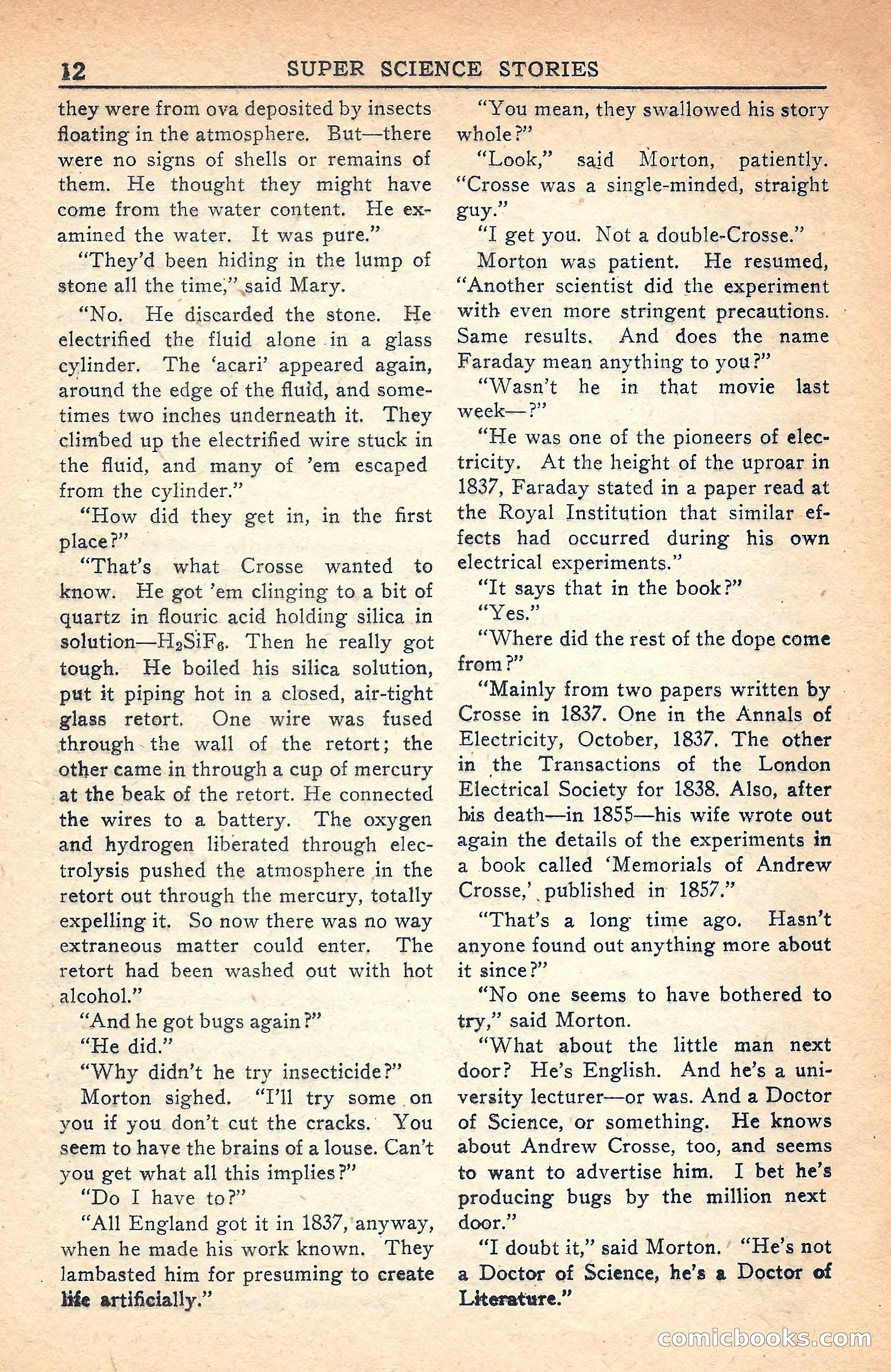 Super Science Stories, July 1949 — page 12 of 132