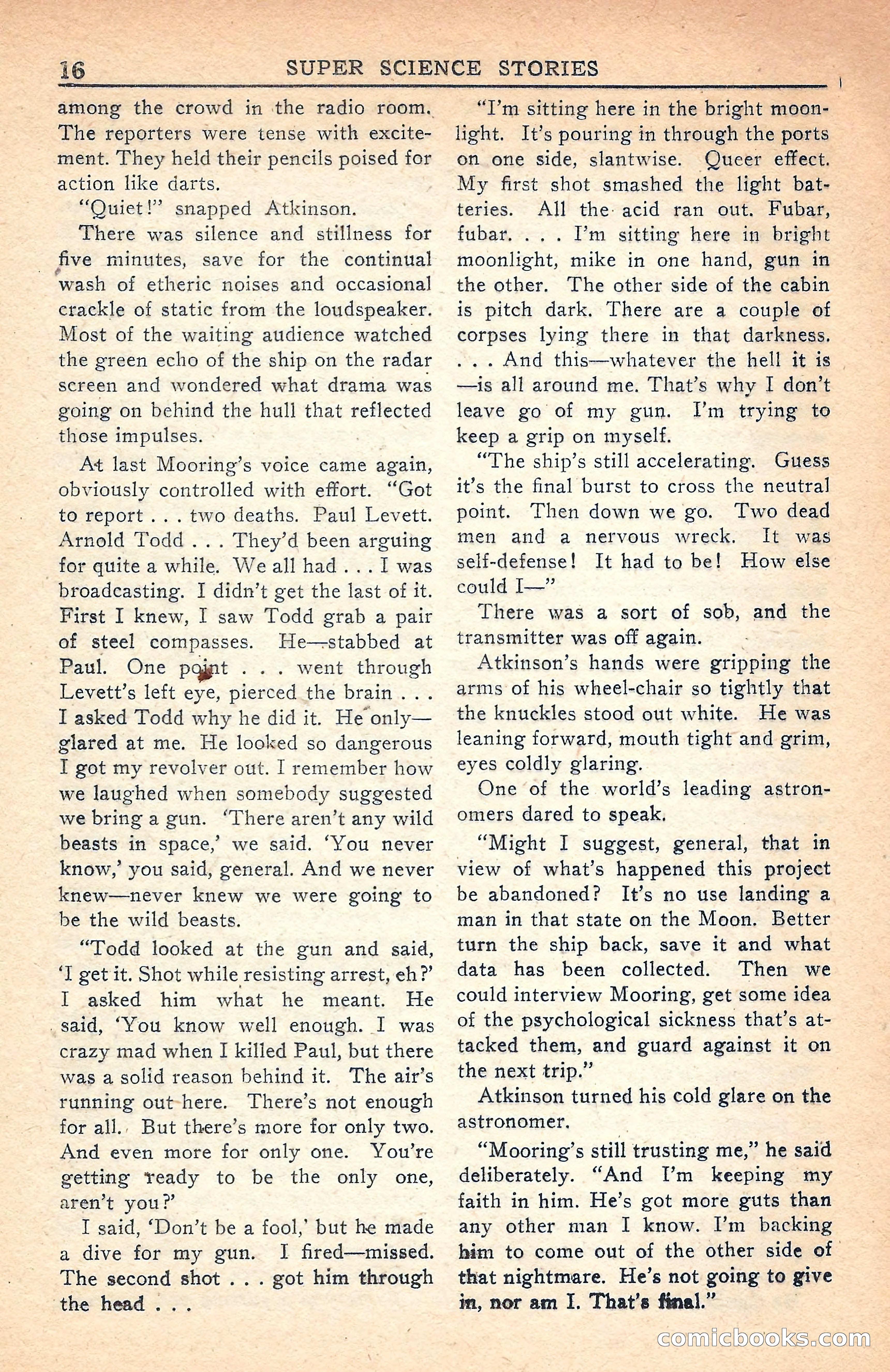 Super Science Stories, July 1949 — page 16 of 132