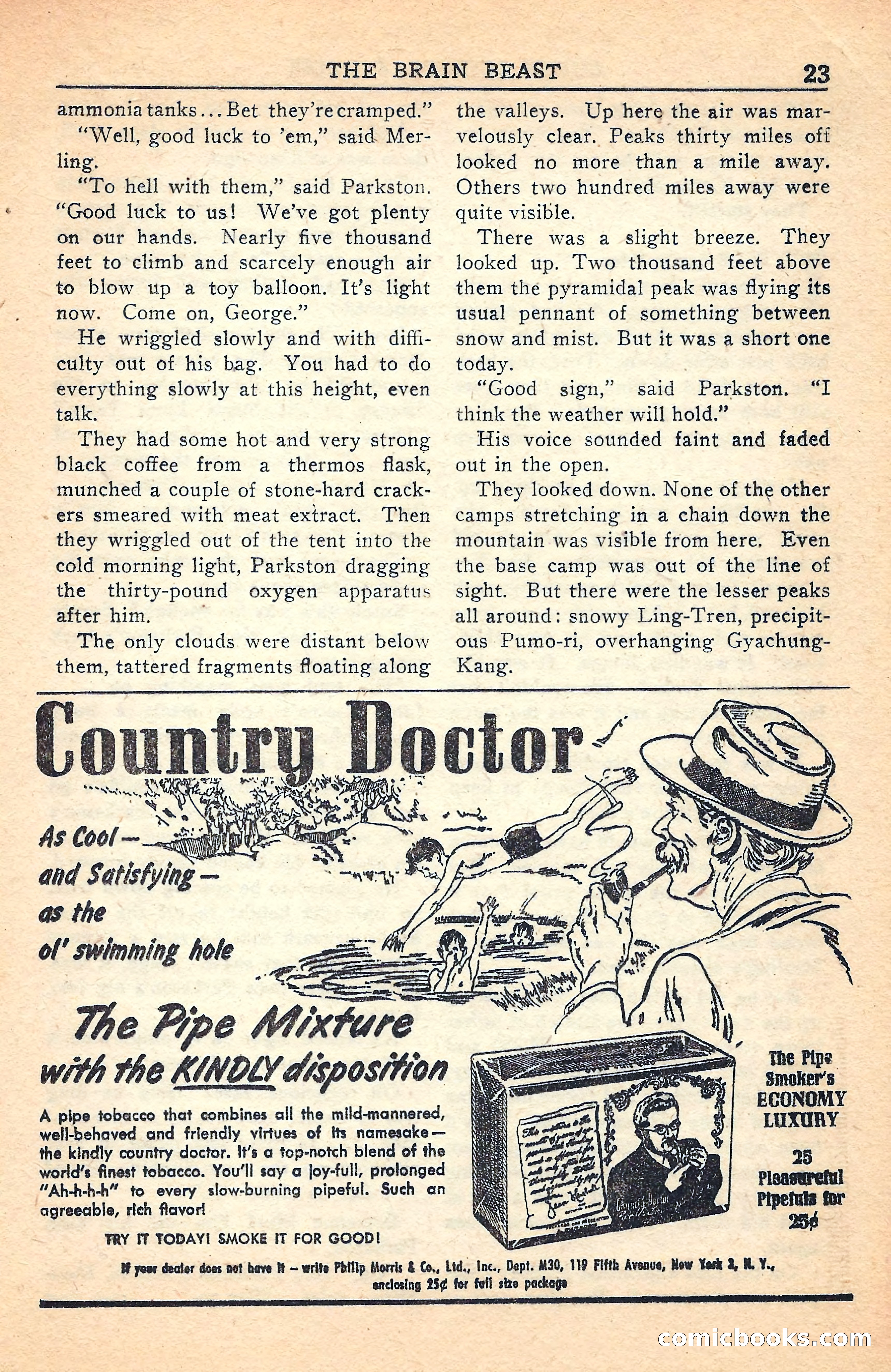 Super Science Stories, July 1949 — page 23 of 132