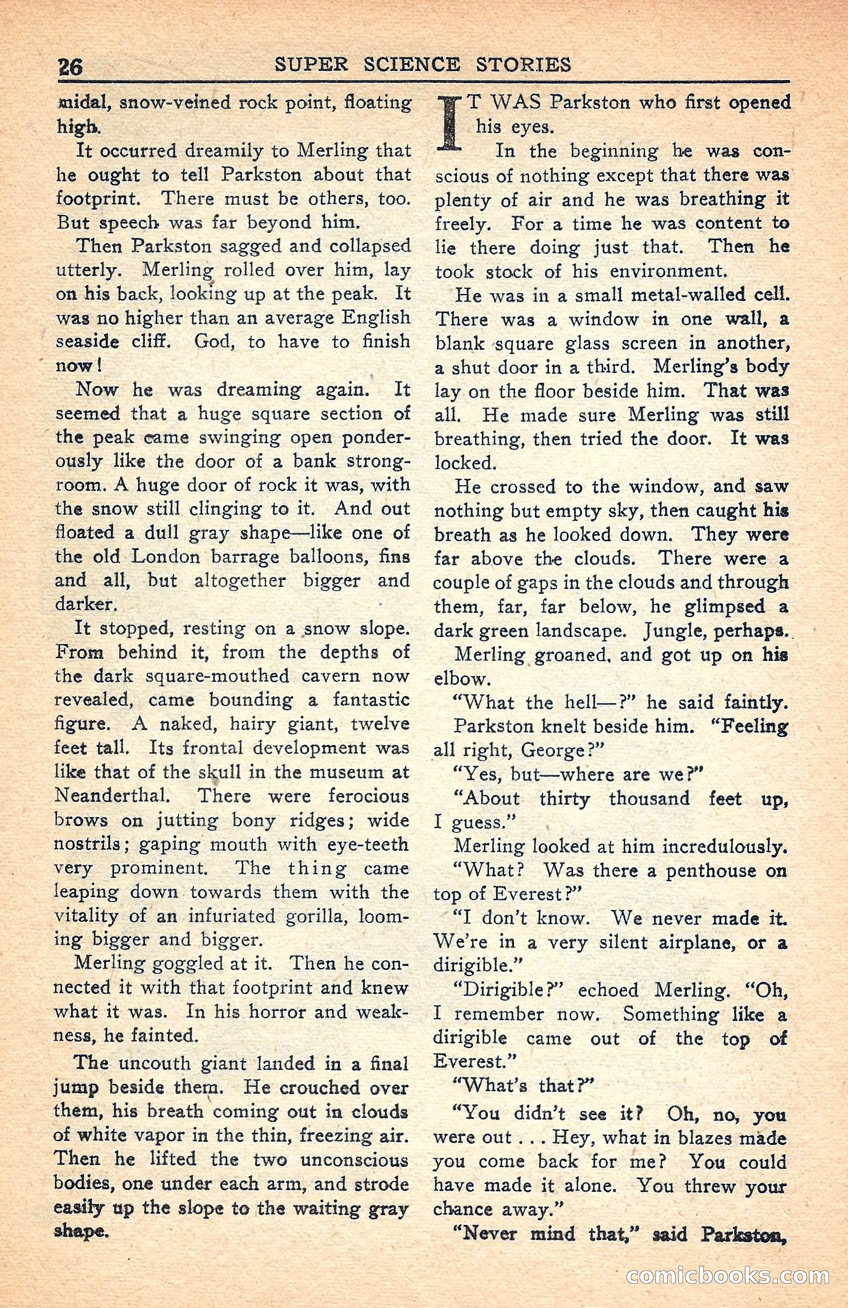Super Science Stories, July 1949 — page 26 of 132
