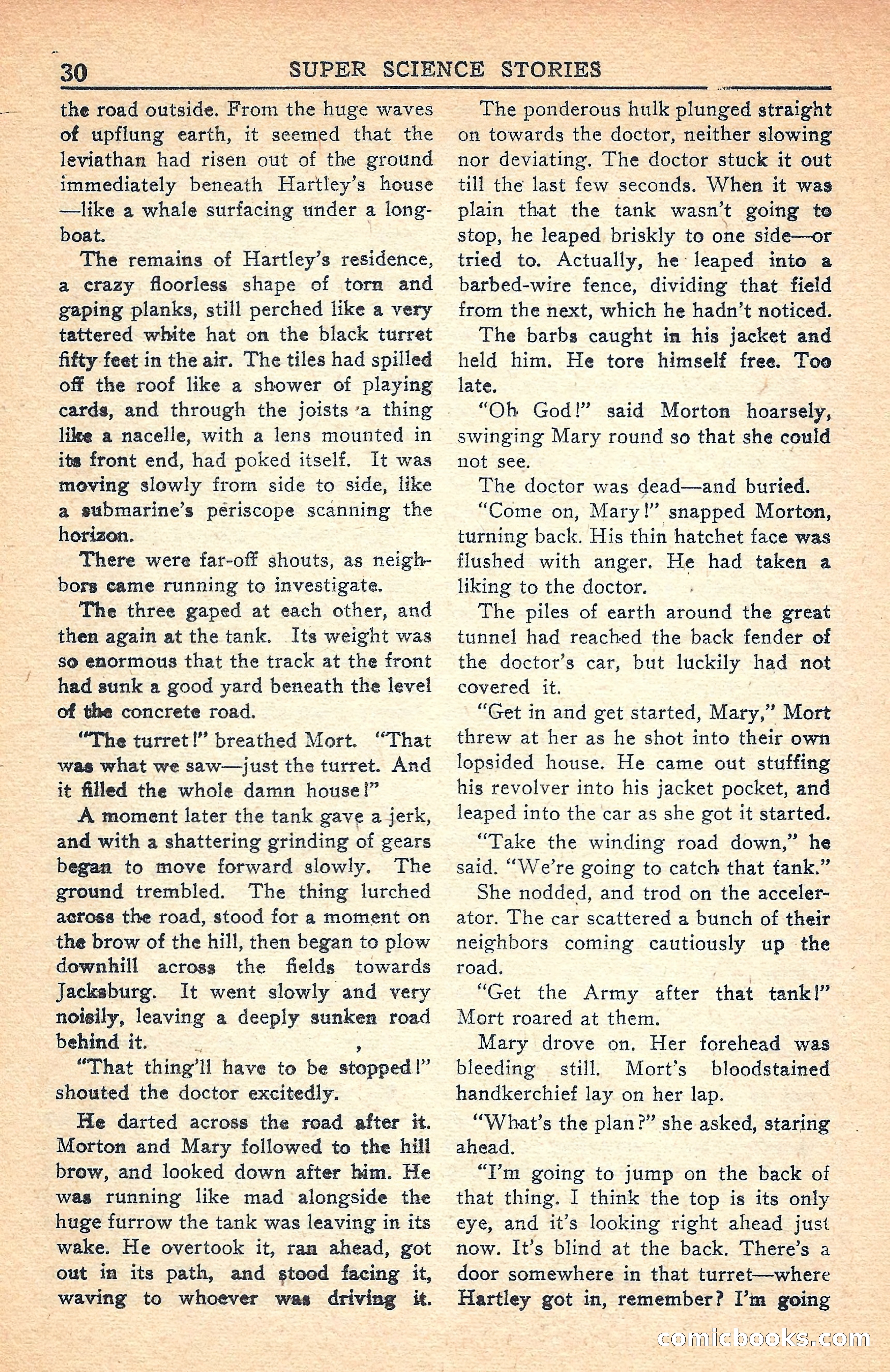 Super Science Stories, July 1949 — page 30 of 132