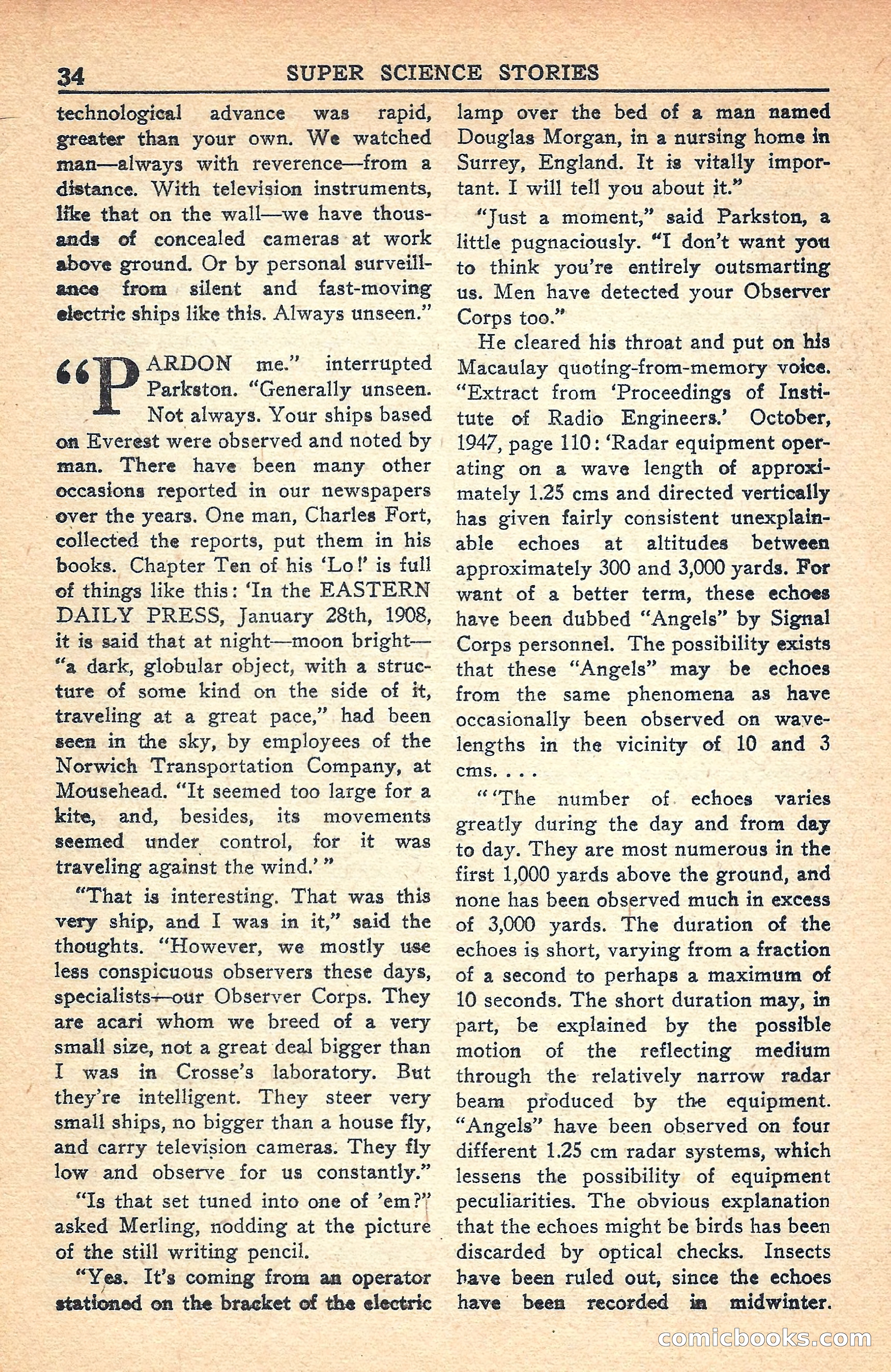 Super Science Stories, July 1949 — page 34 of 132