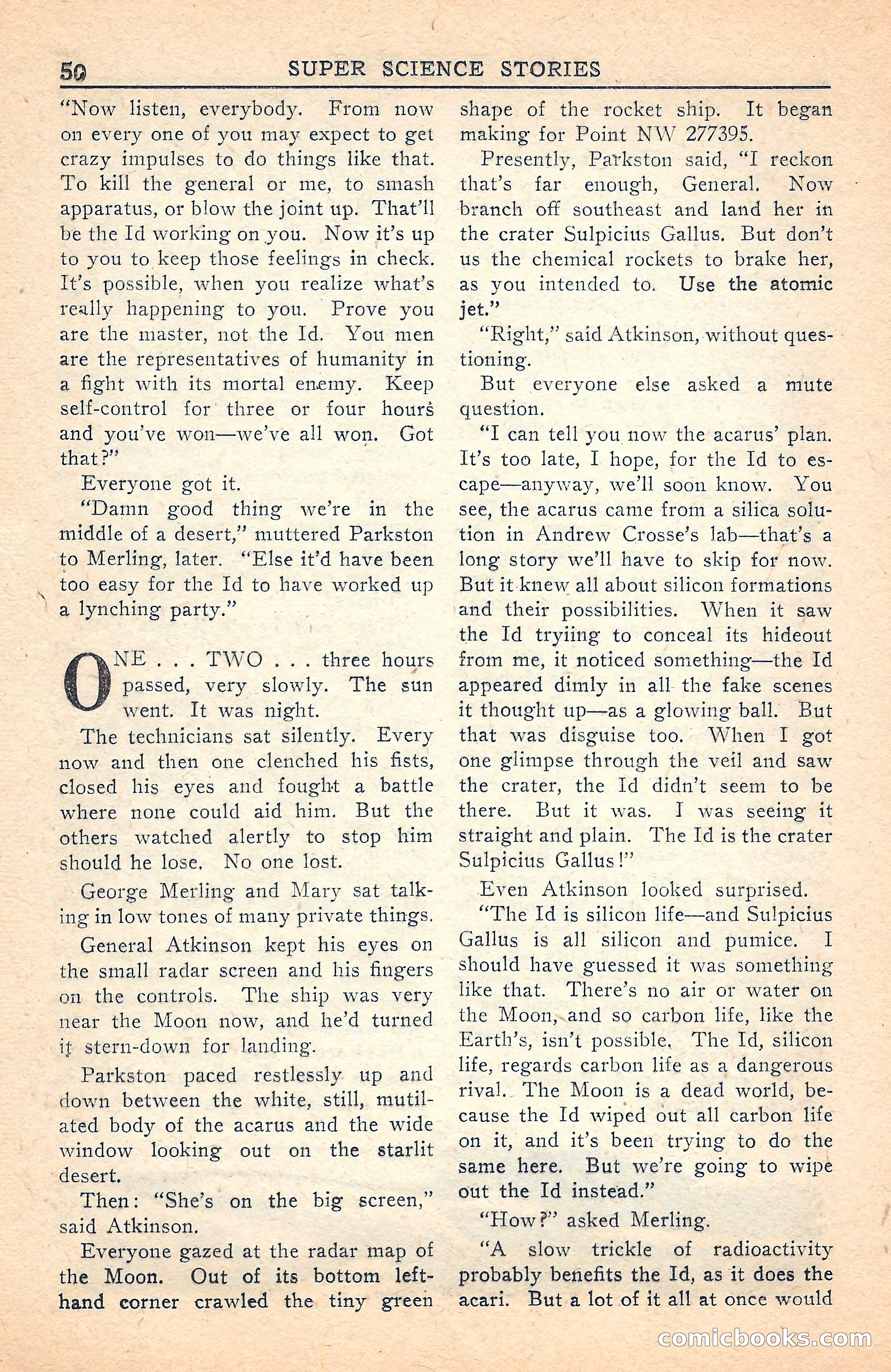 Super Science Stories, July 1949 — page 50 of 132