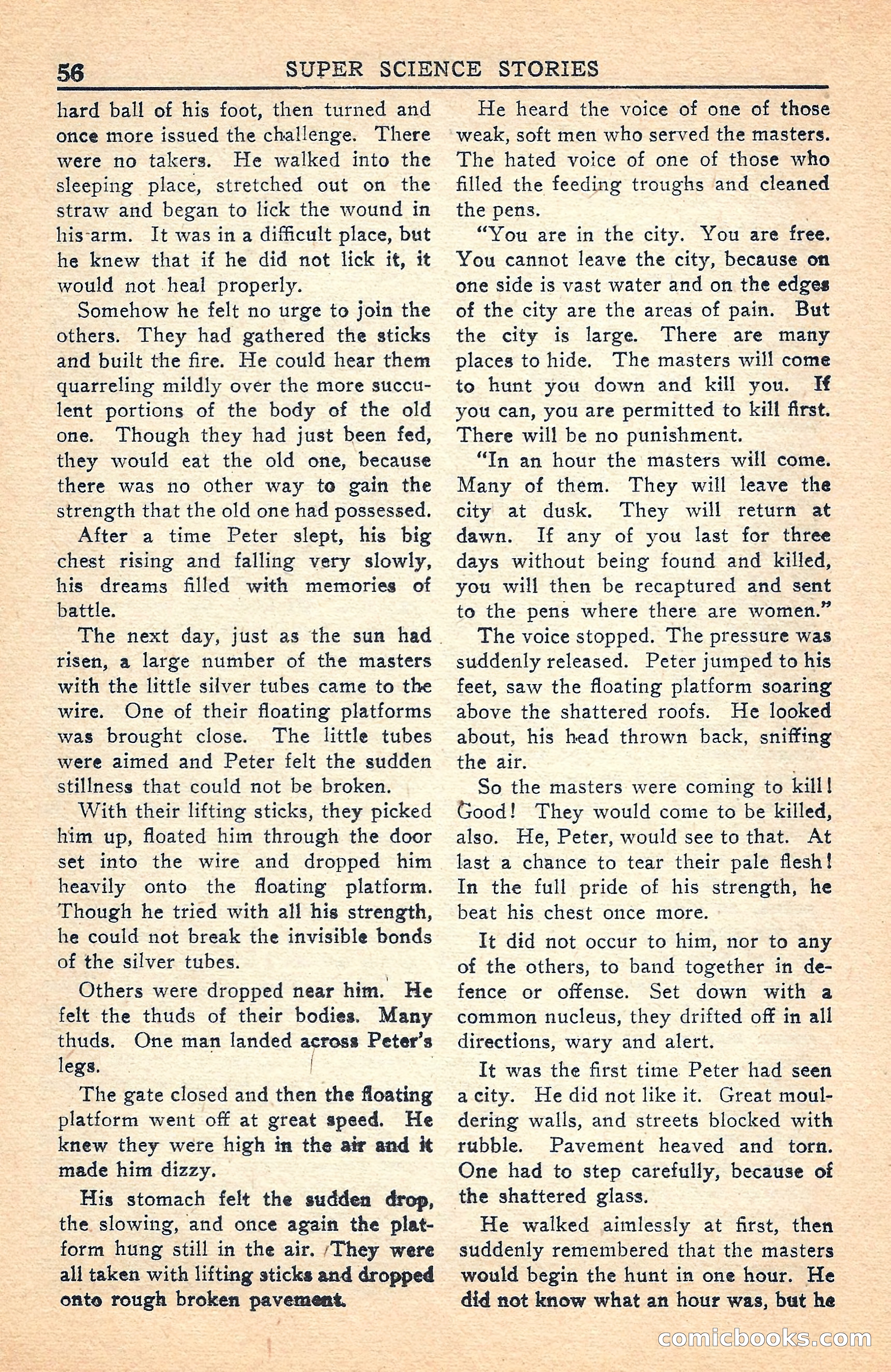 Super Science Stories, July 1949 — page 56 of 132