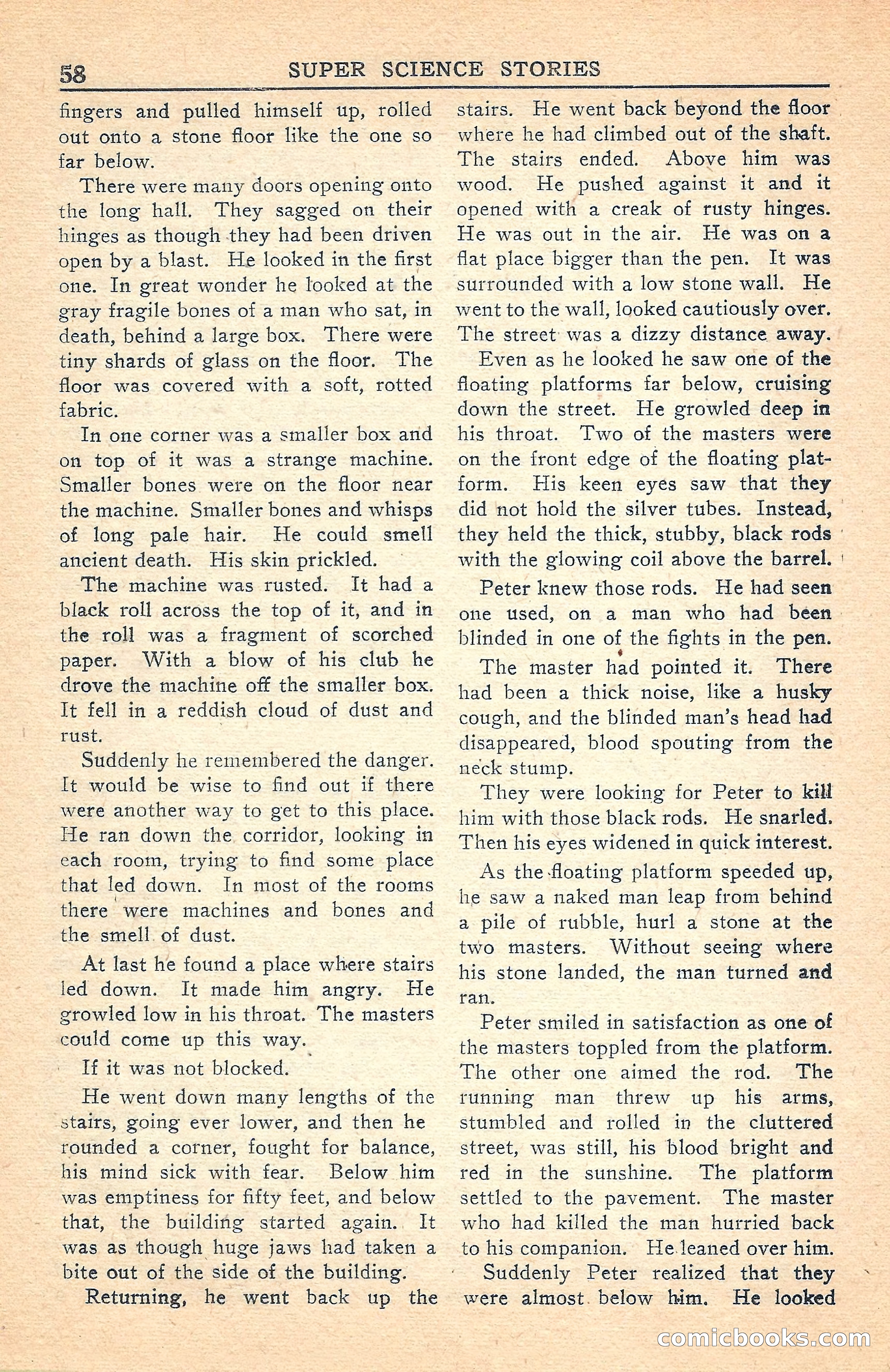 Super Science Stories, July 1949 — page 58 of 132