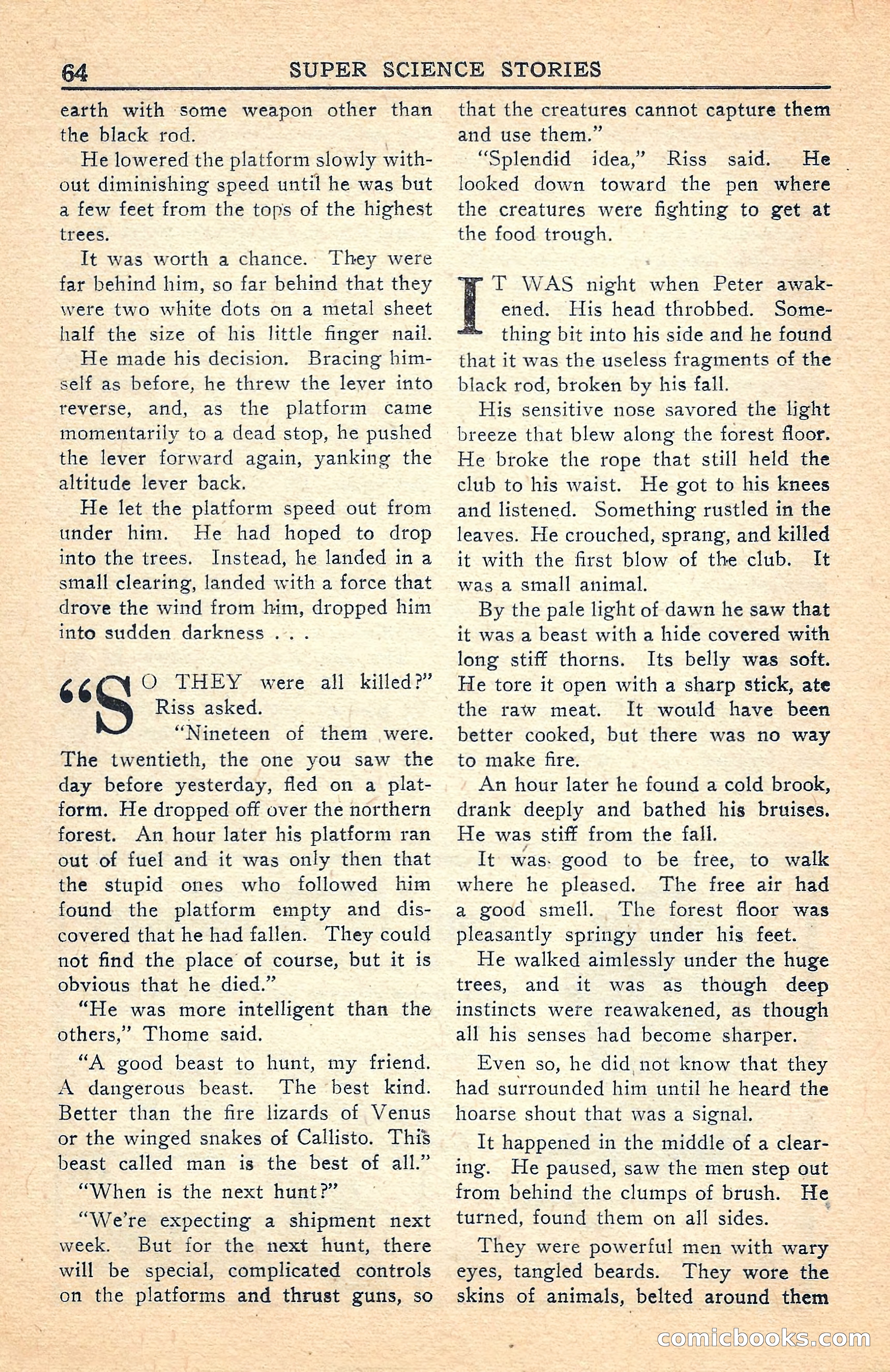 Super Science Stories, July 1949 — page 64 of 132