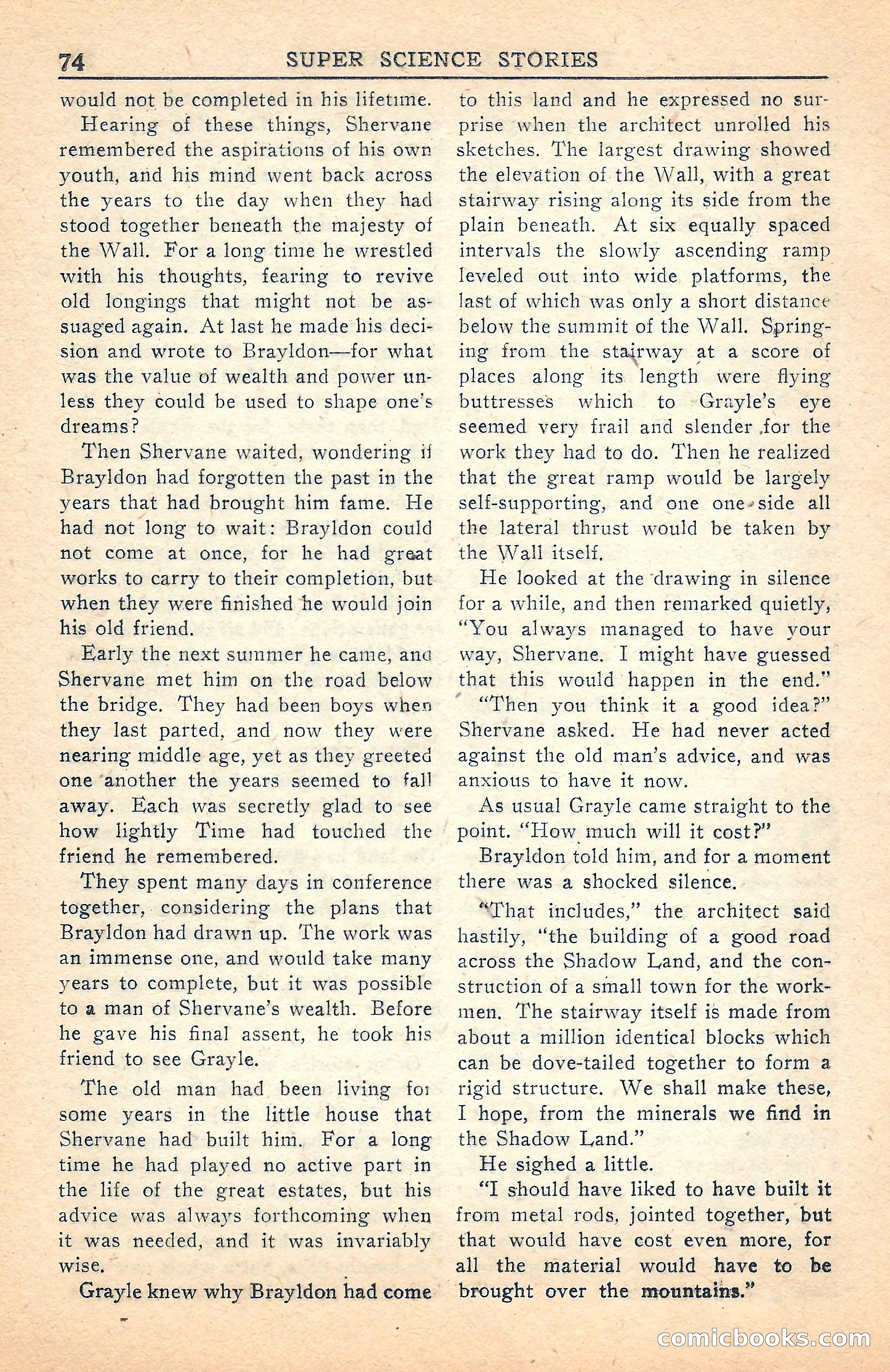 Super Science Stories, July 1949 — page 74 of 132