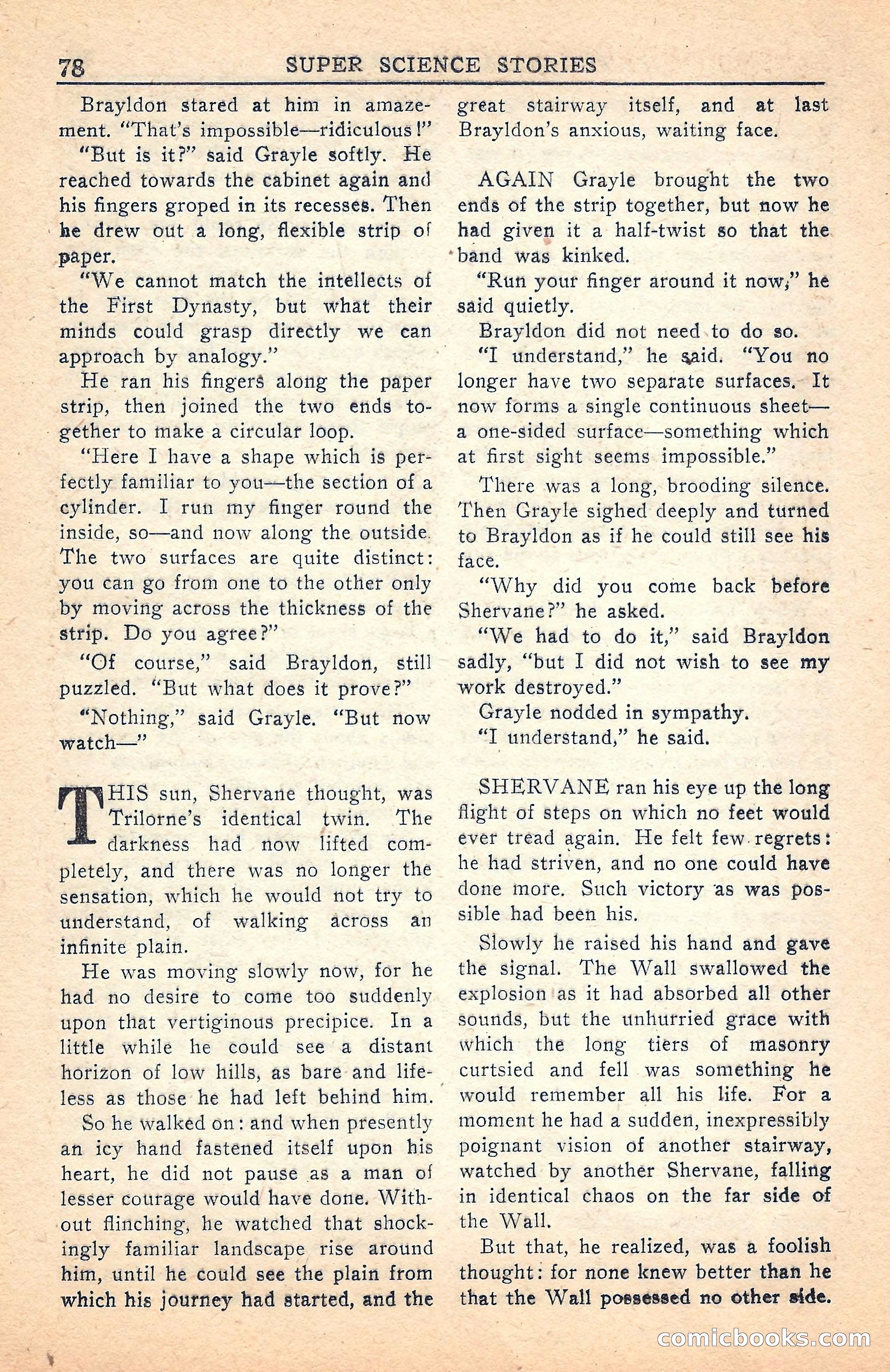 Super Science Stories, July 1949 — page 78 of 132