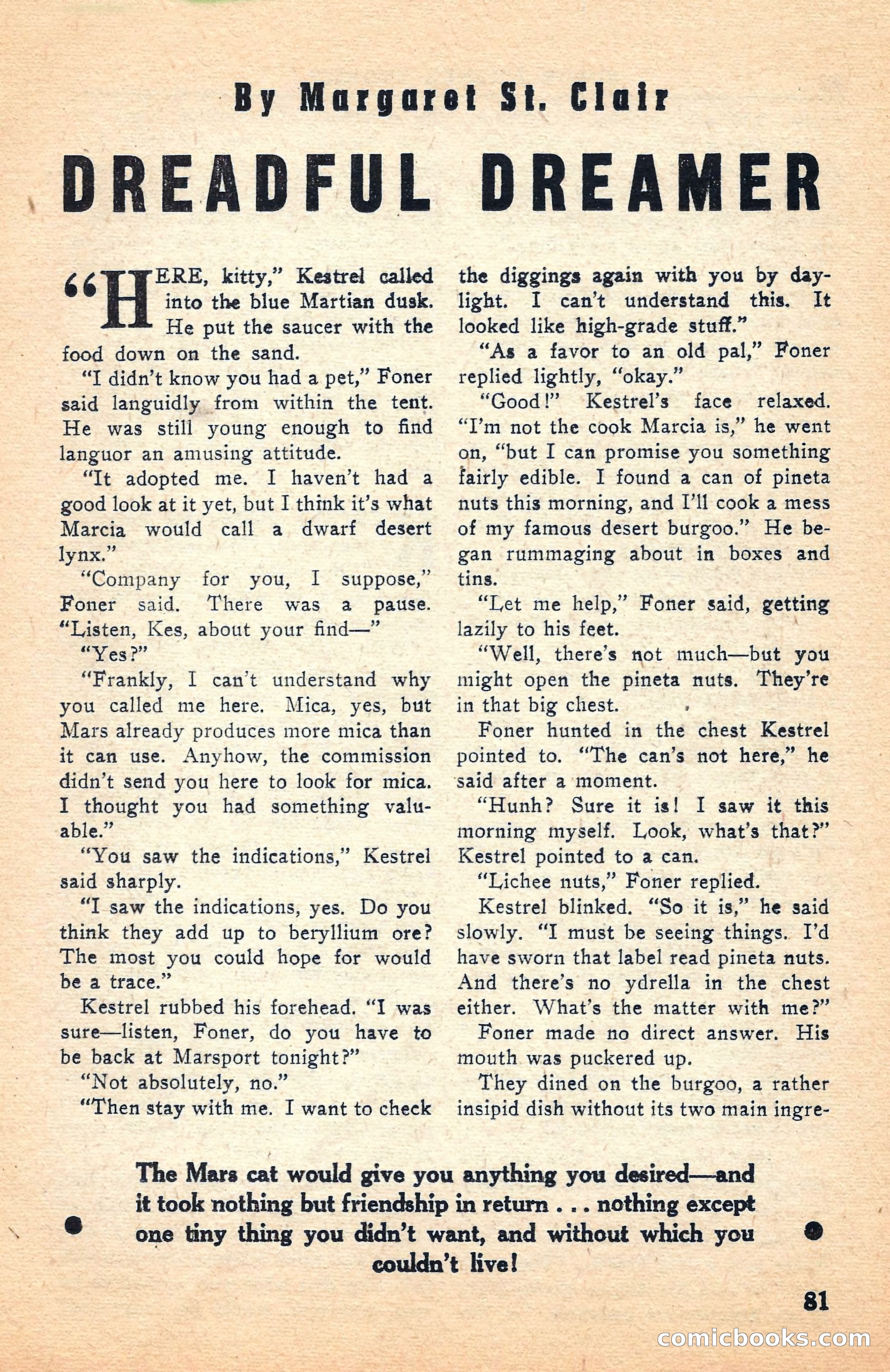 Super Science Stories, July 1949 — page 81 of 132