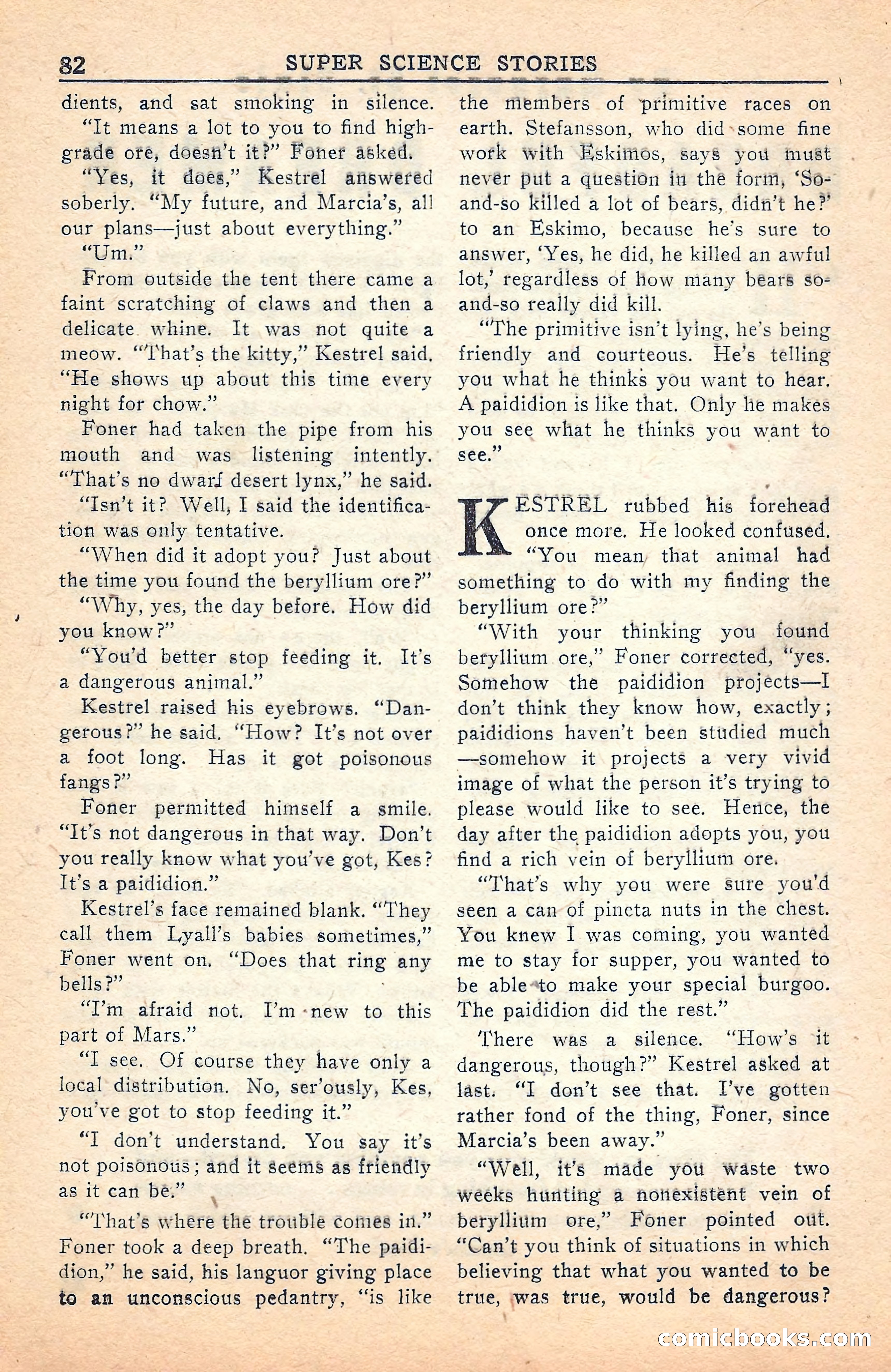 Super Science Stories, July 1949 — page 82 of 132