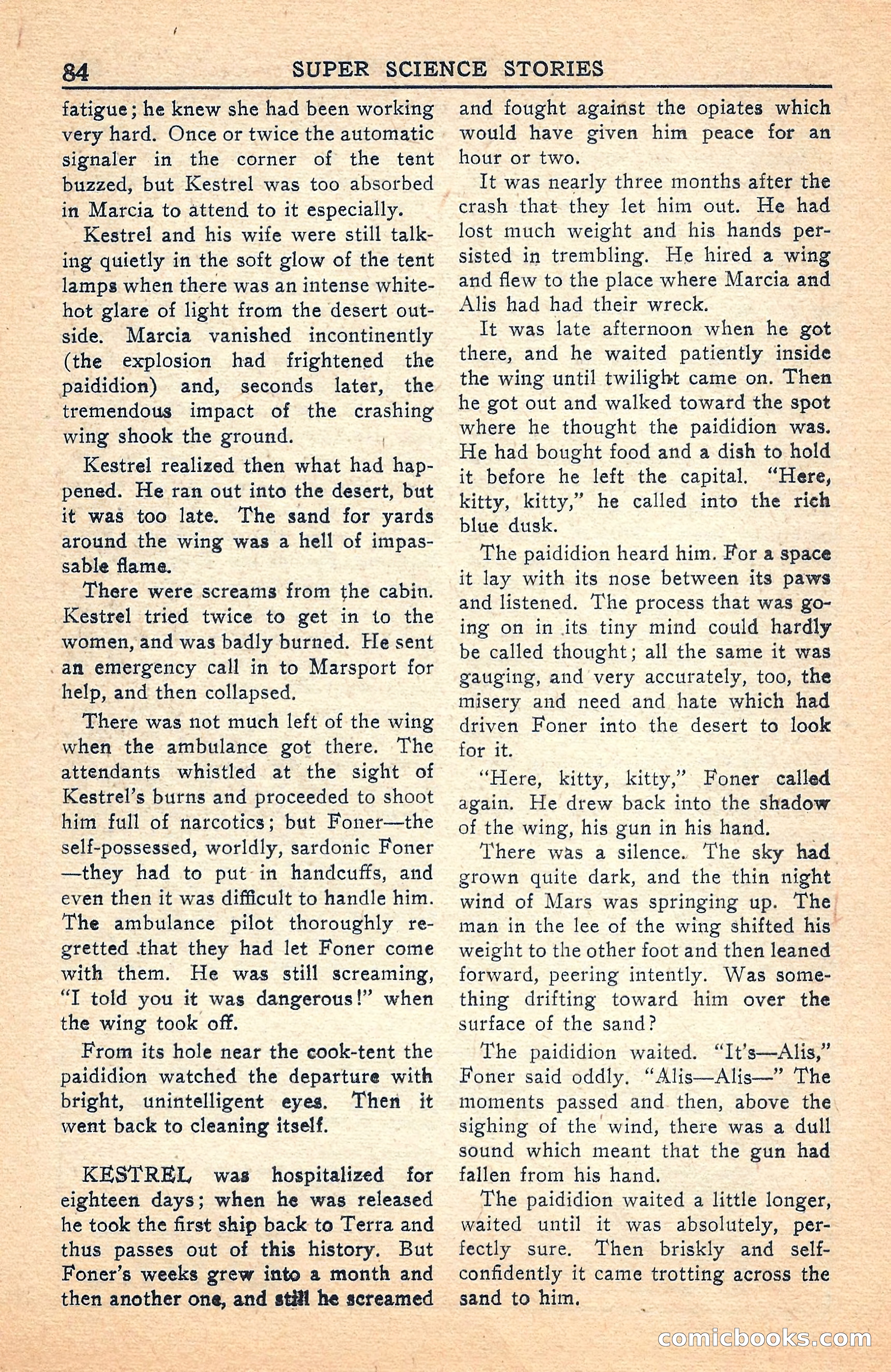 Super Science Stories, July 1949 — page 84 of 132