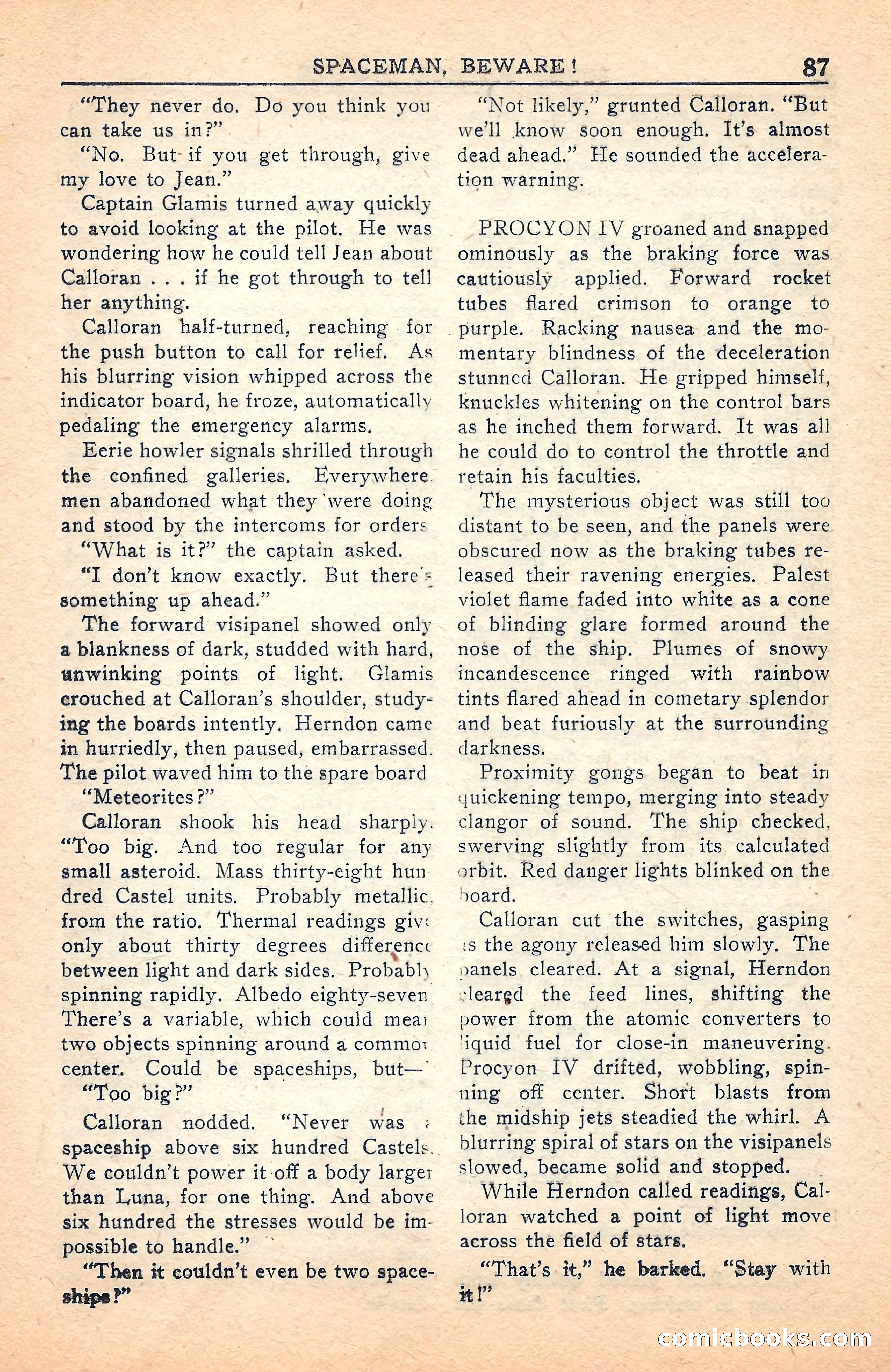 Super Science Stories, July 1949 — page 87 of 132