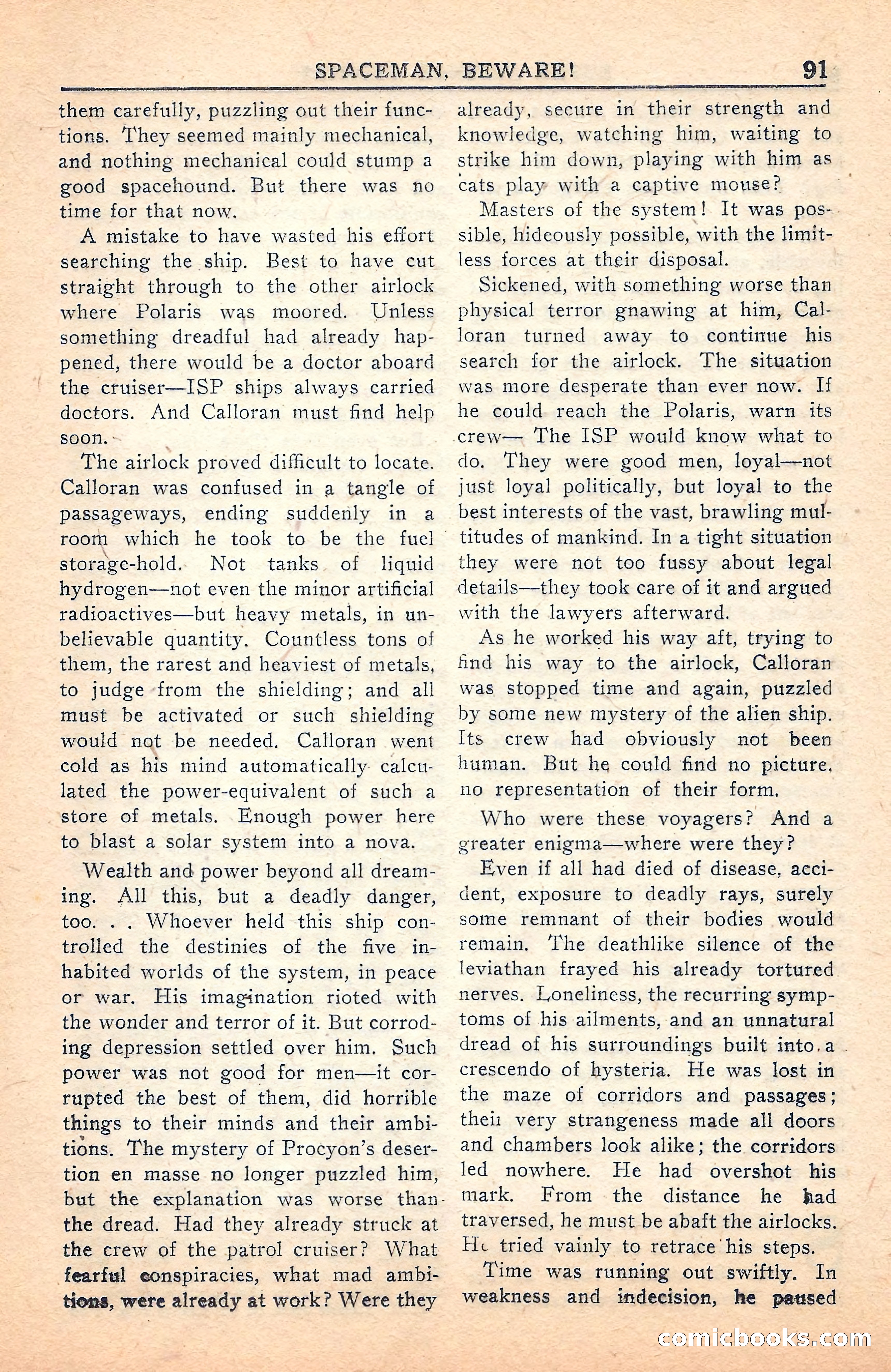 Super Science Stories, July 1949 — page 91 of 132