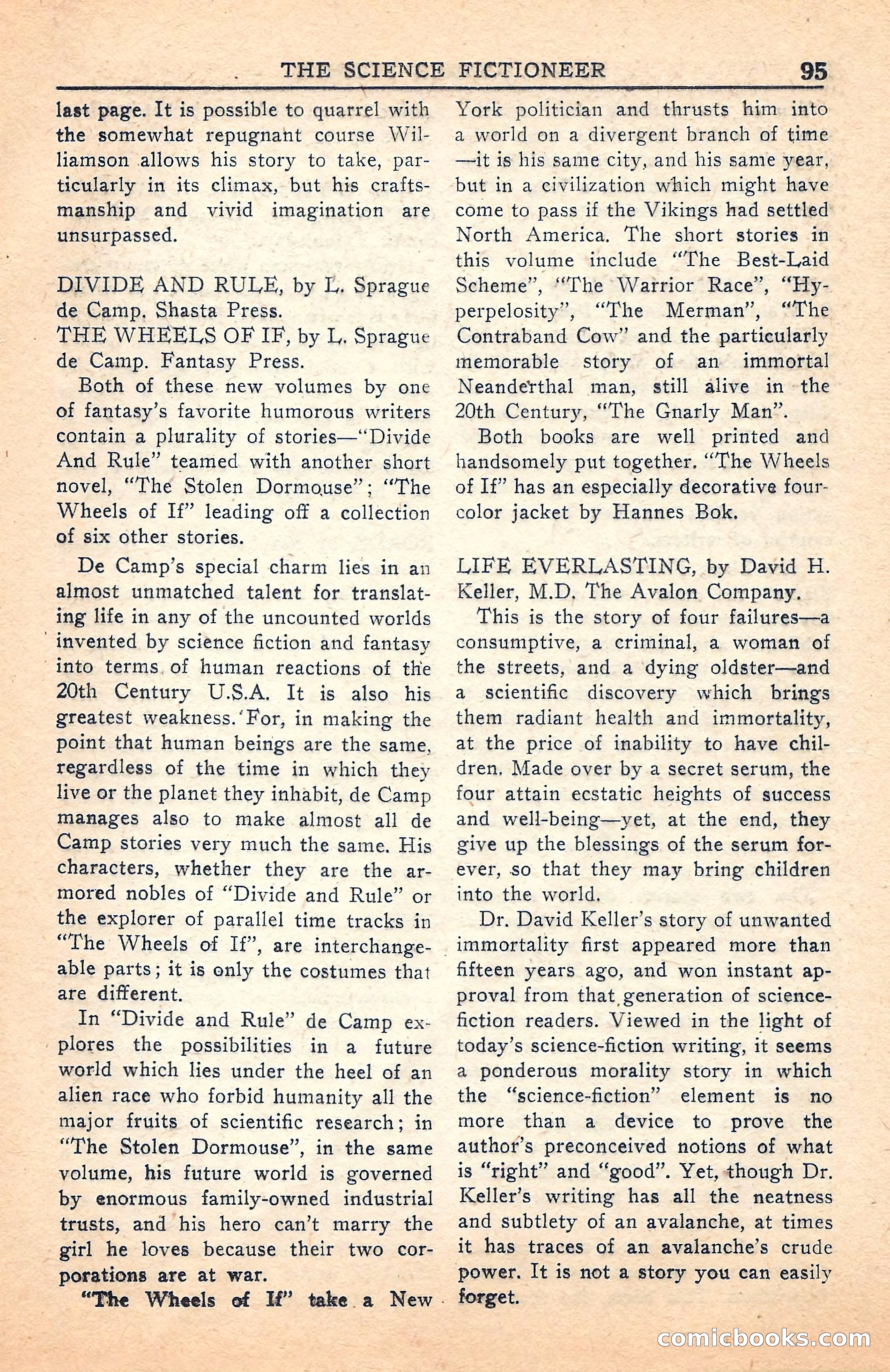 Super Science Stories, July 1949 — page 95 of 132