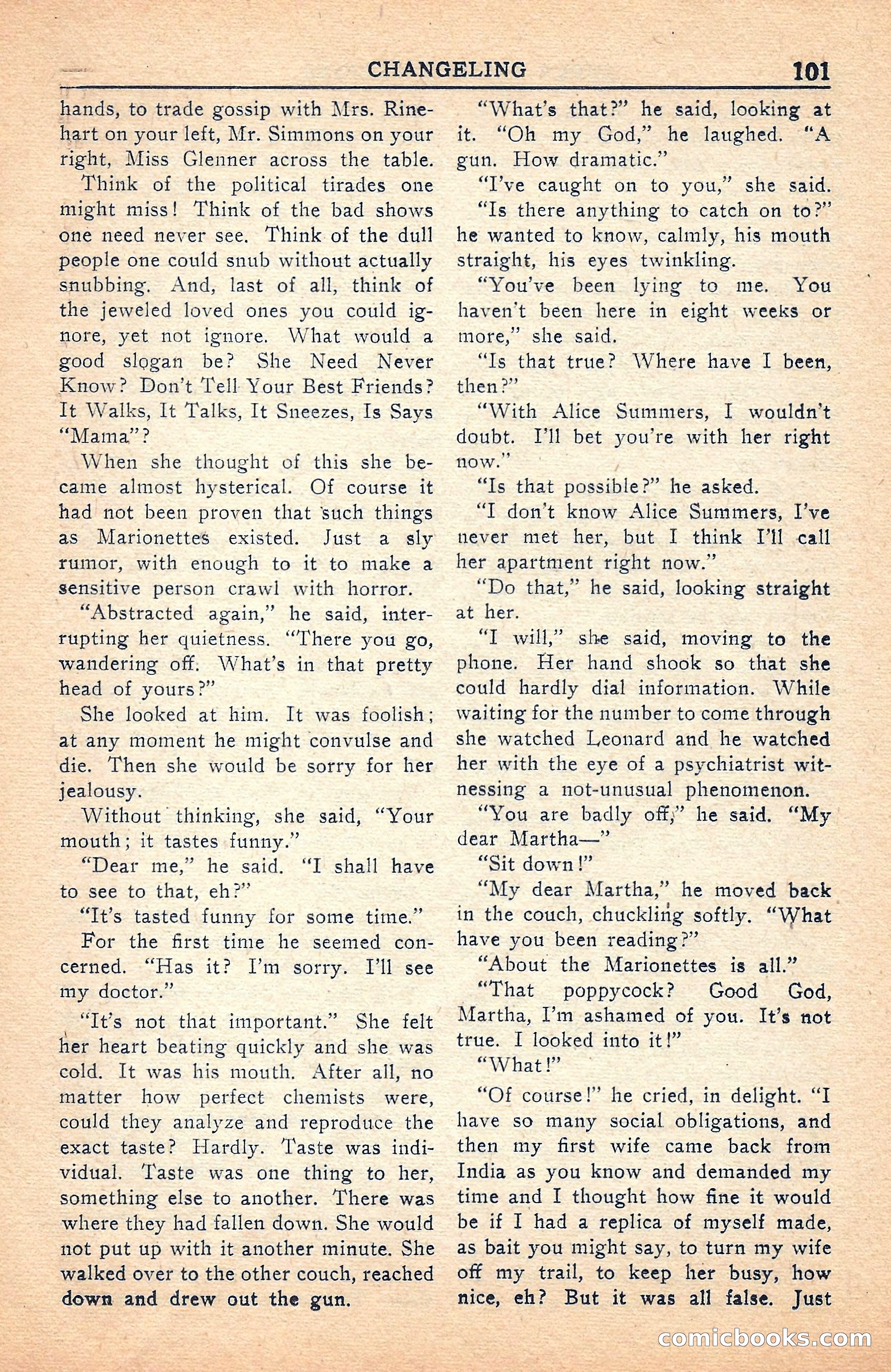 Super Science Stories, July 1949 — page 101 of 132