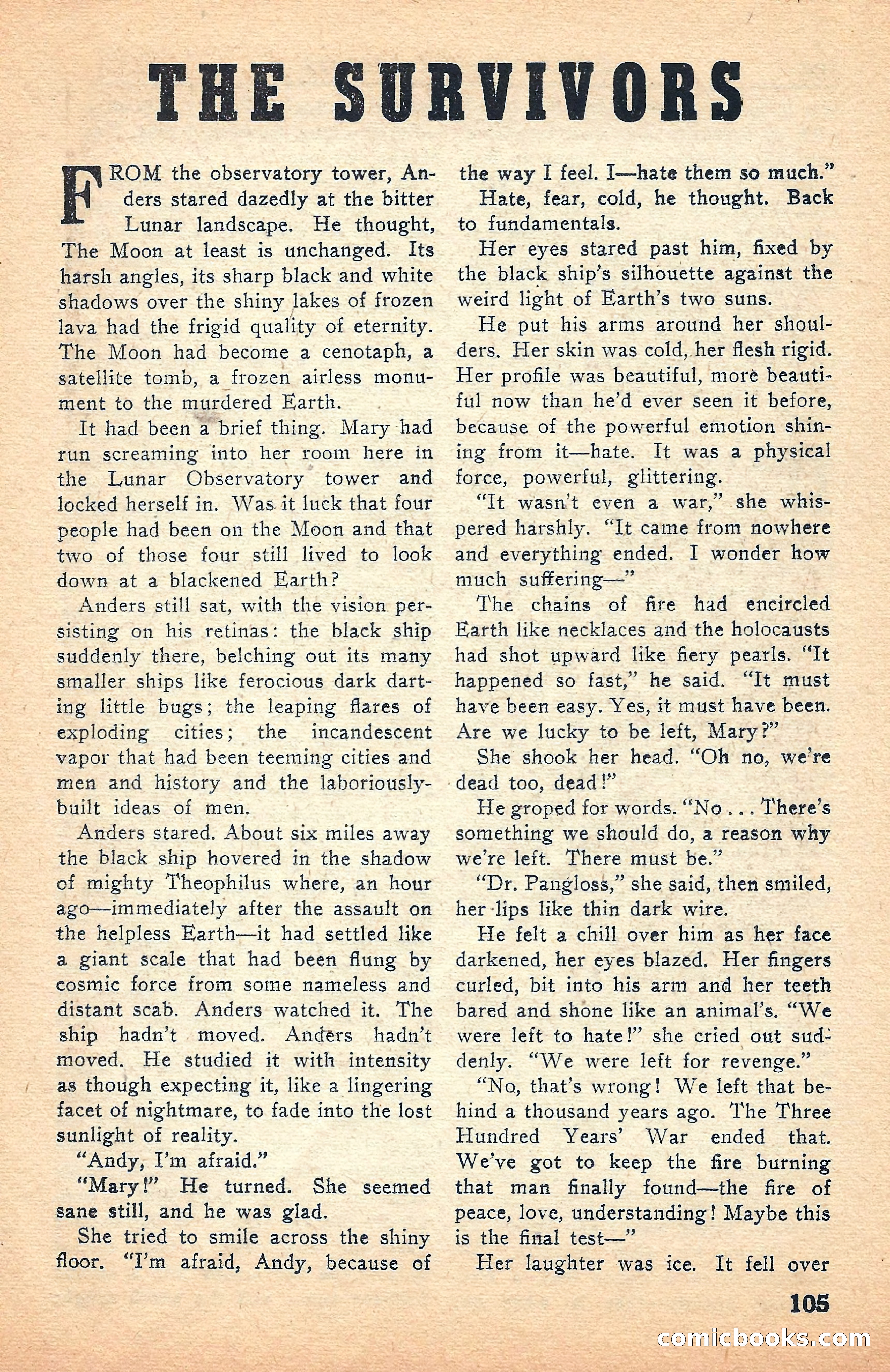 Super Science Stories, July 1949 — page 105 of 132
