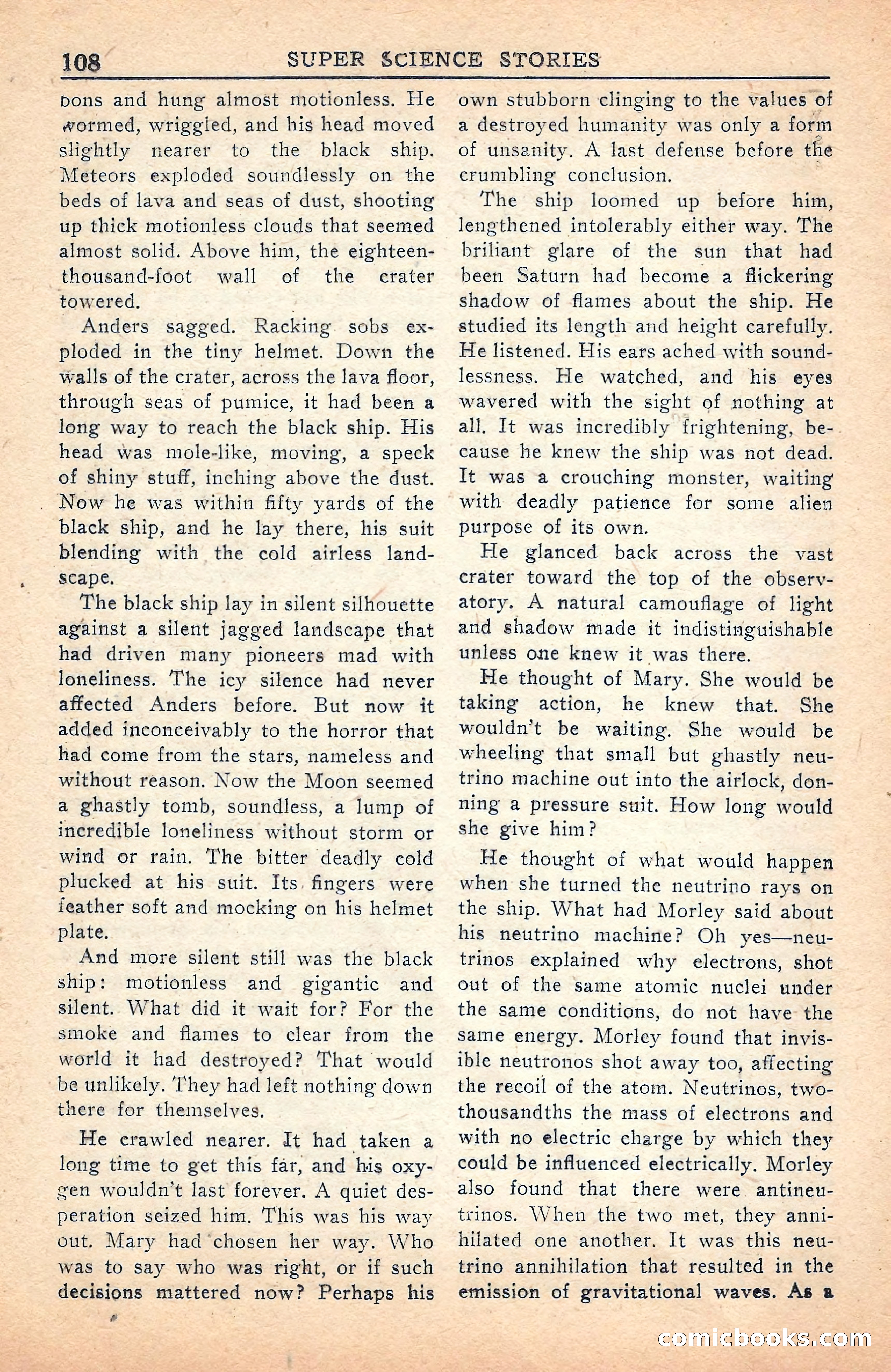 Super Science Stories, July 1949 — page 108 of 132