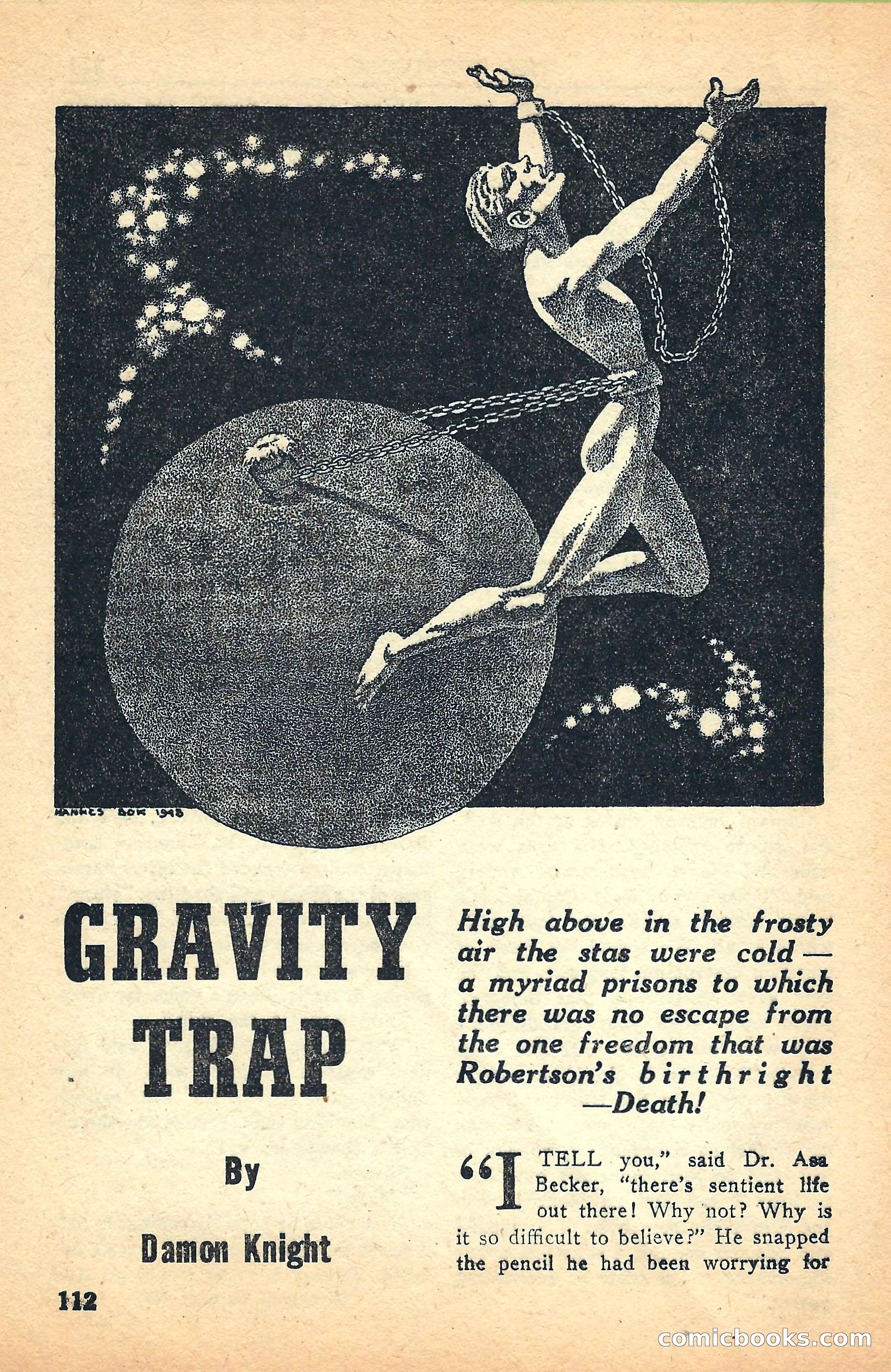 Super Science Stories, July 1949 — page 112 of 132
