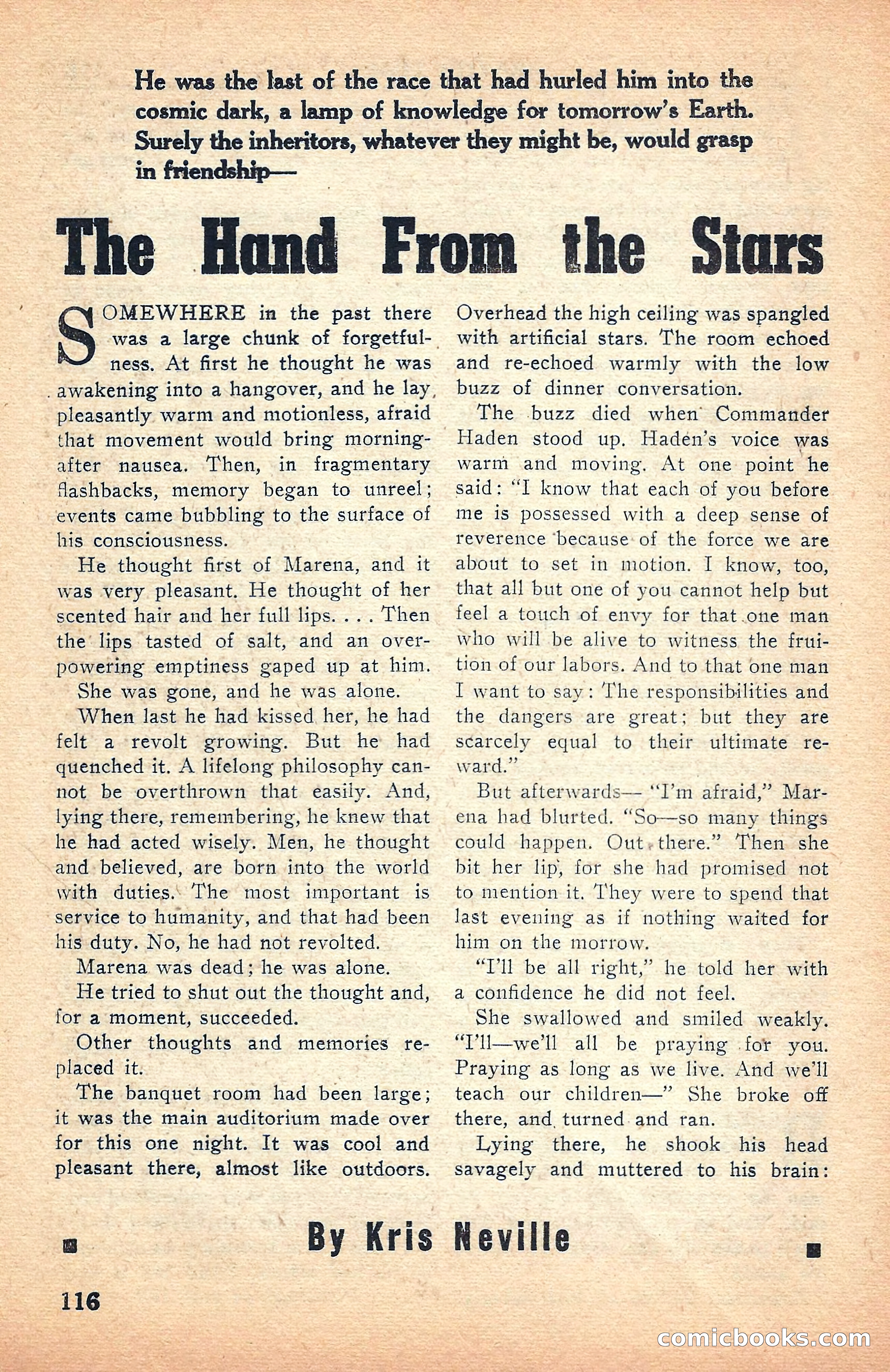 Super Science Stories, July 1949 — page 116 of 132