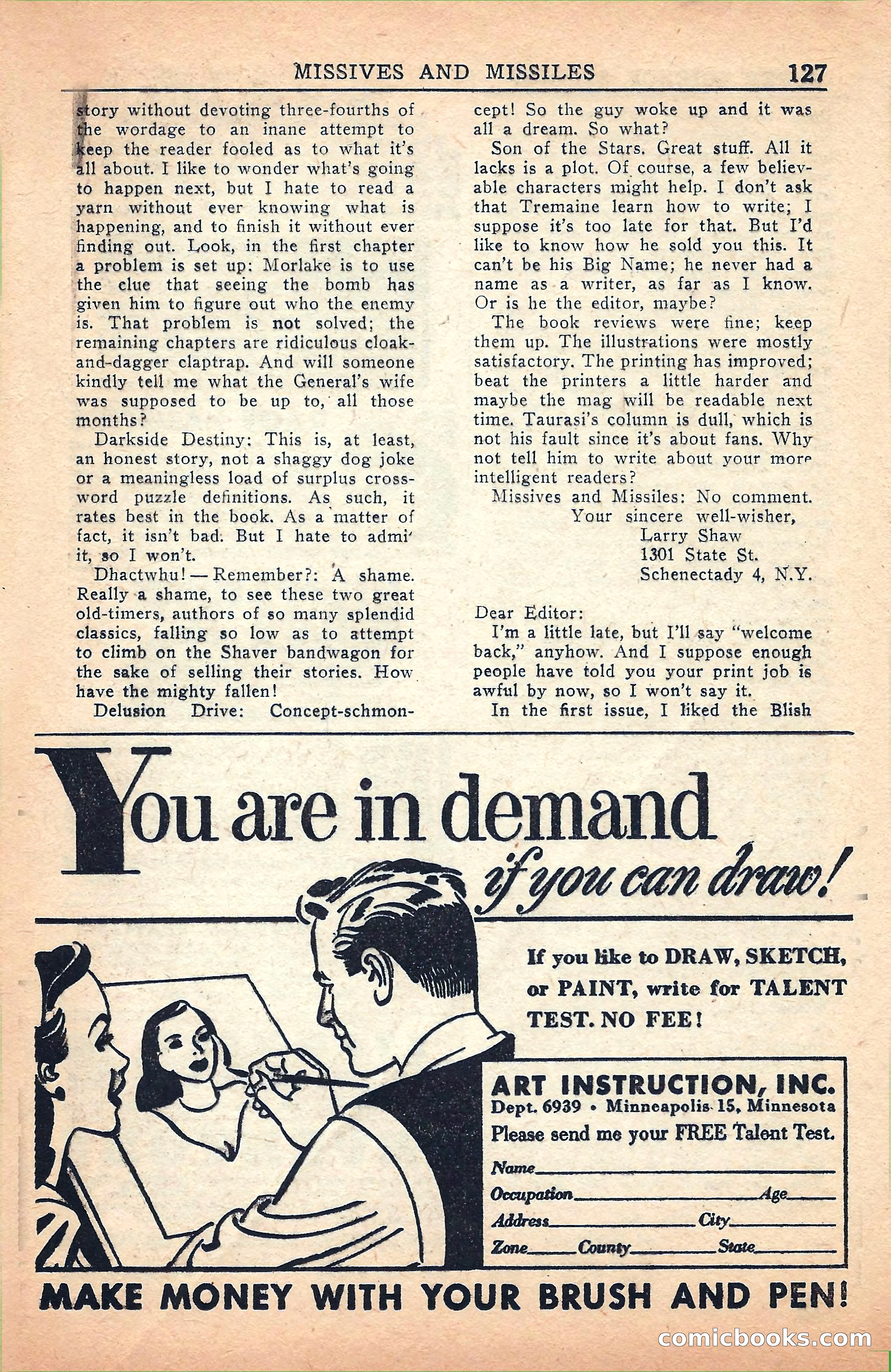 Super Science Stories, July 1949 — page 127 of 132