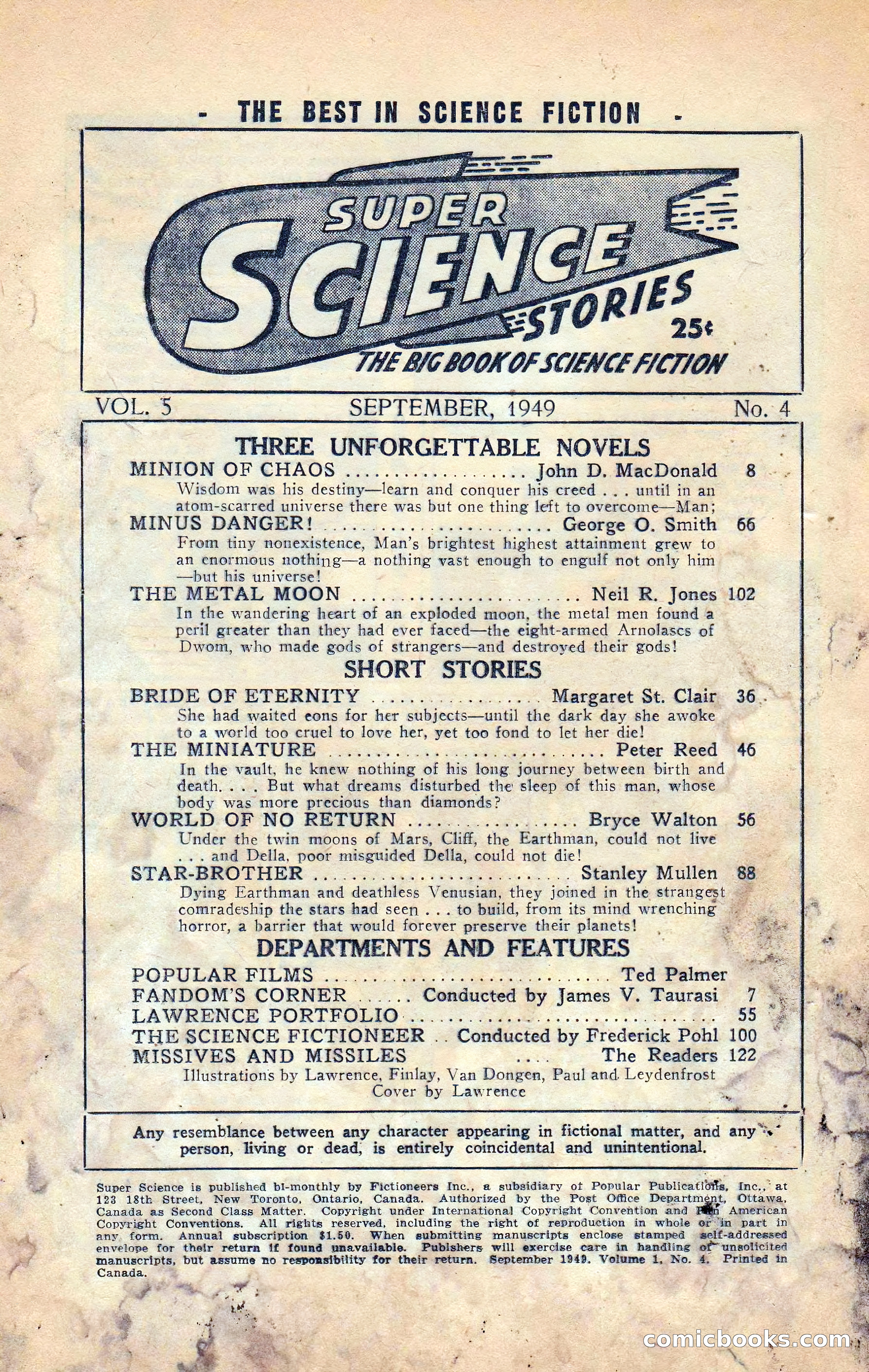 Super Science Stories, Vol. 5, No. 4 — page 5 of 132