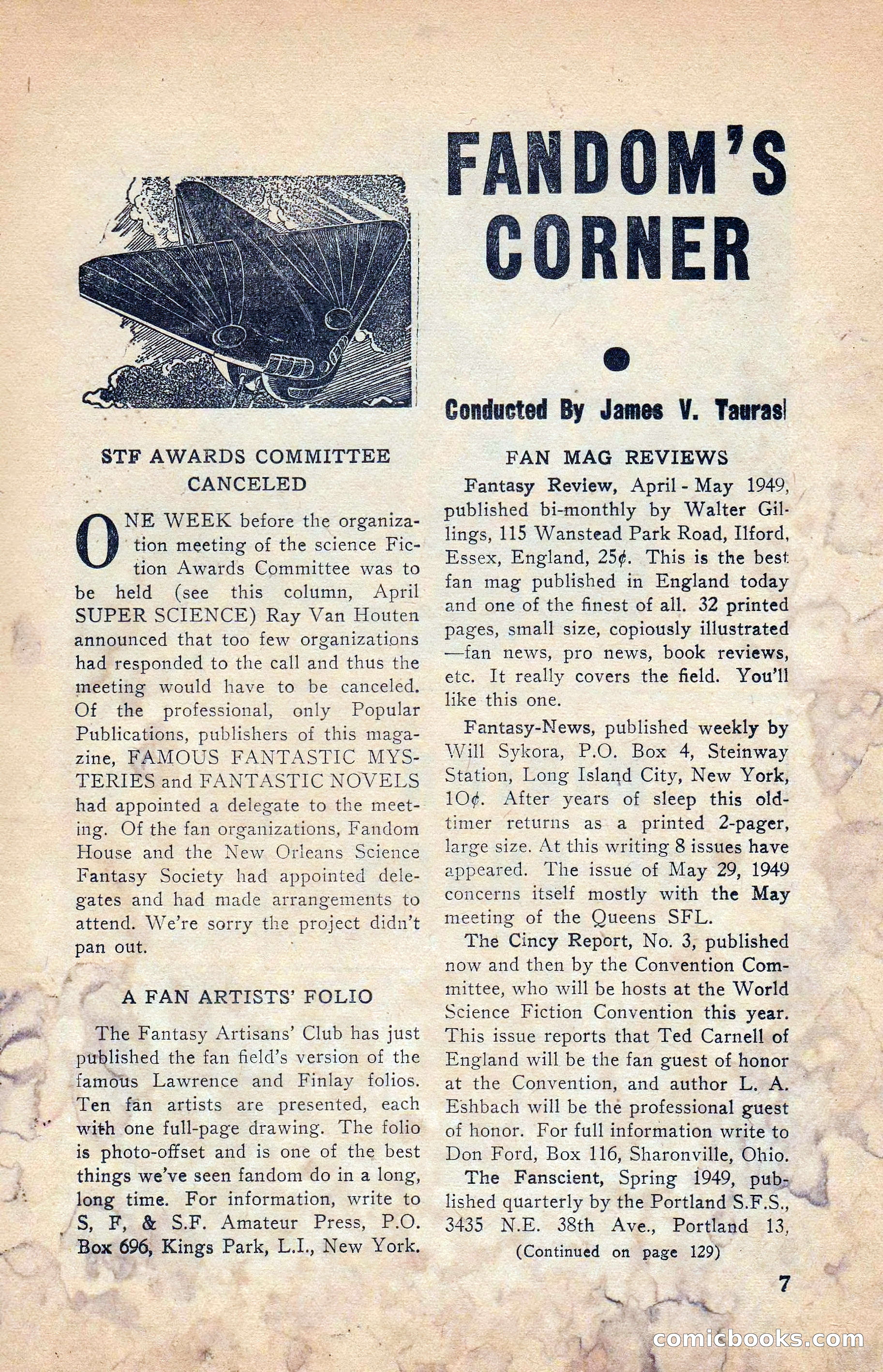 Super Science Stories, Vol. 5, No. 4 — page 8 of 132