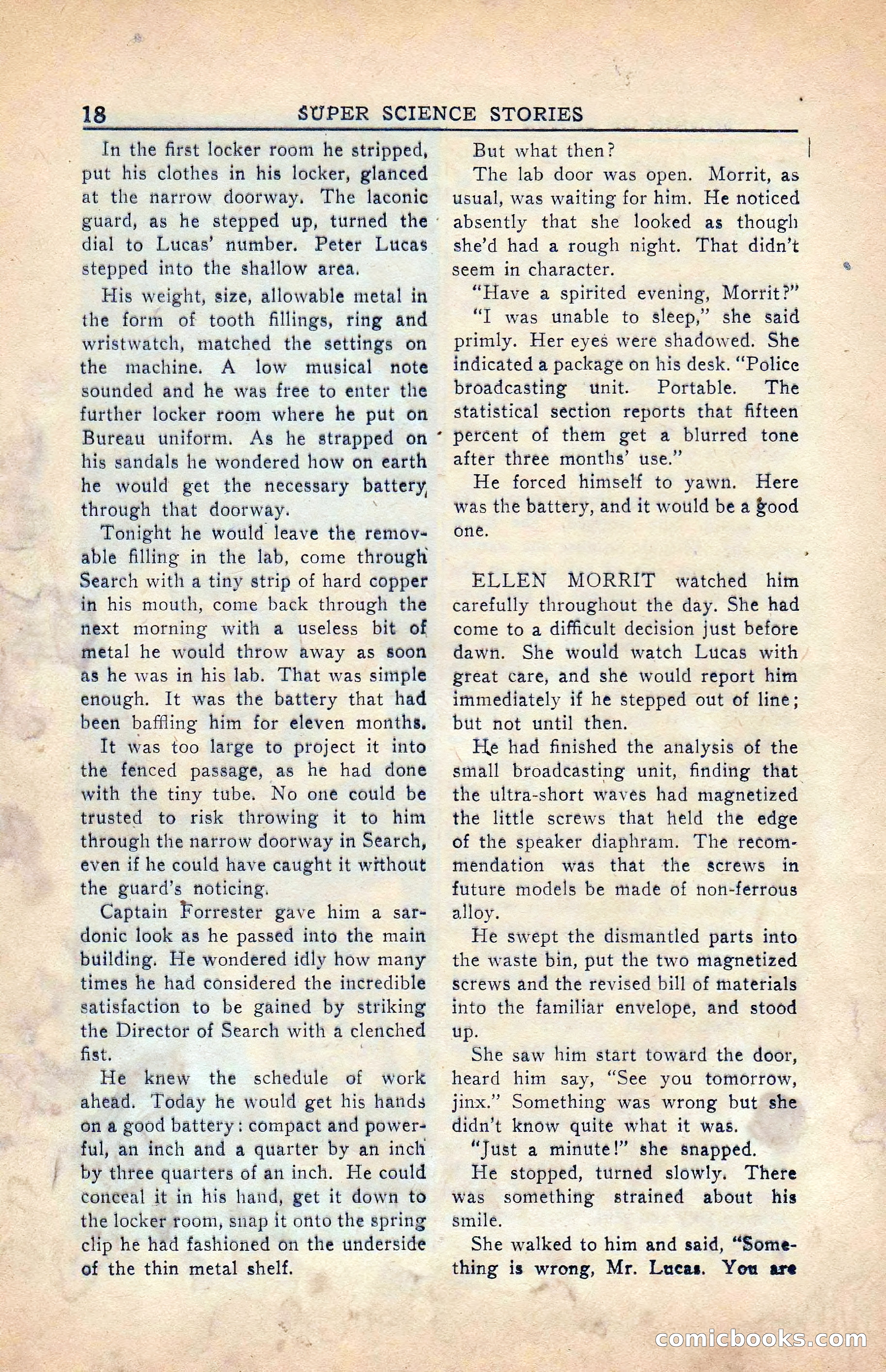 Super Science Stories, Vol. 5, No. 4 — page 19 of 132