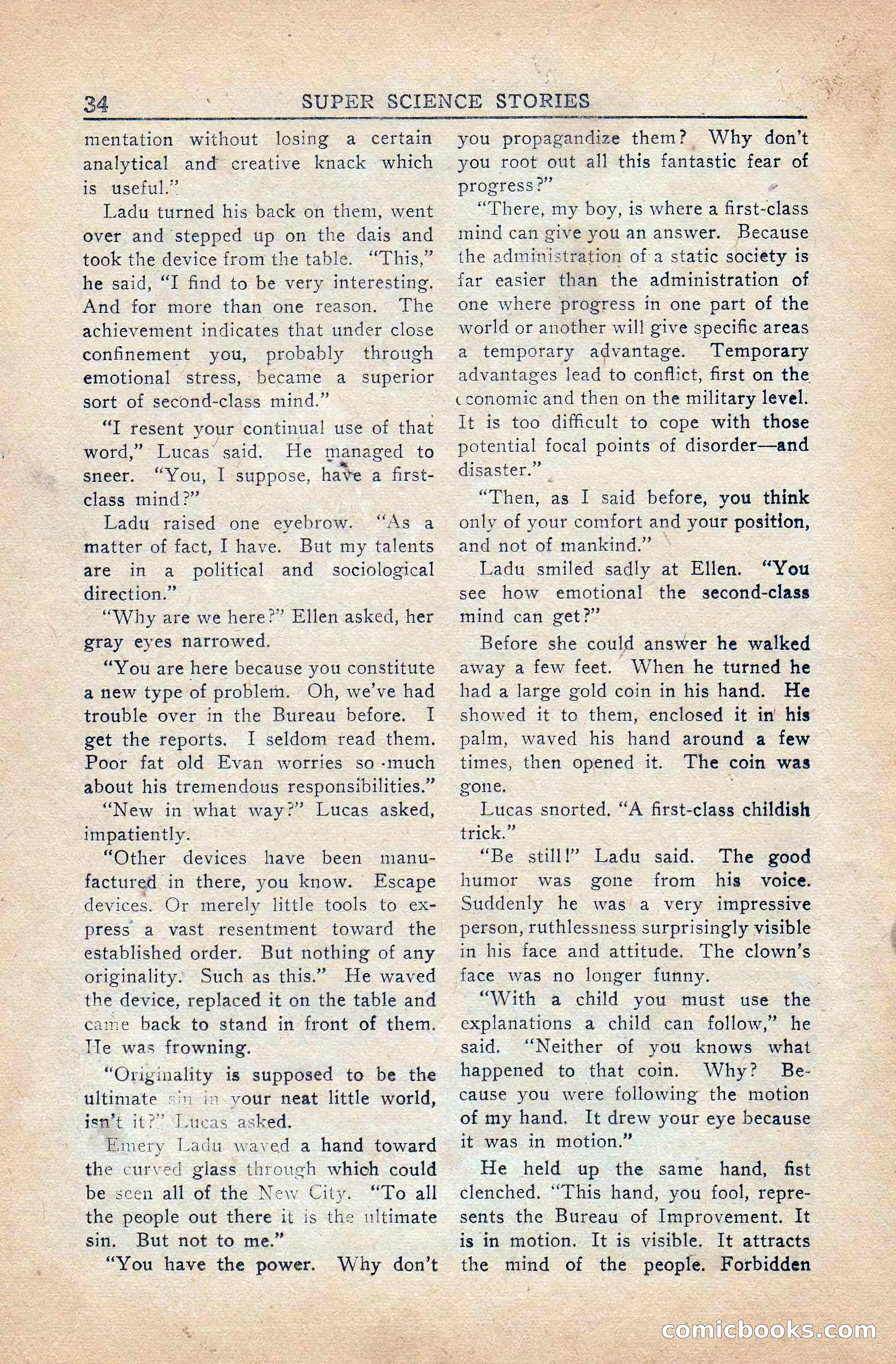 Super Science Stories, Vol. 5, No. 4 — page 35 of 132