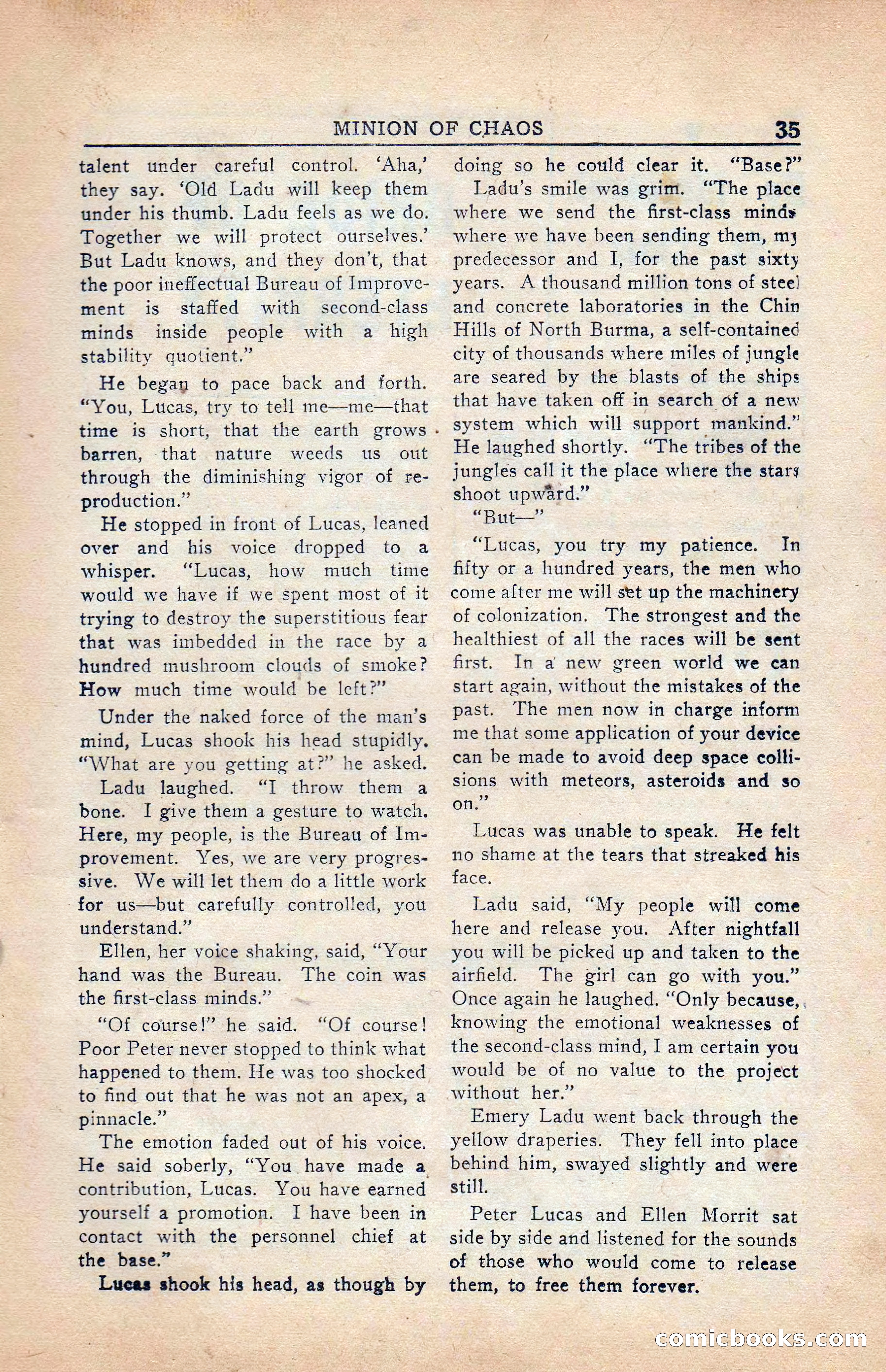 Super Science Stories, Vol. 5, No. 4 — page 36 of 132