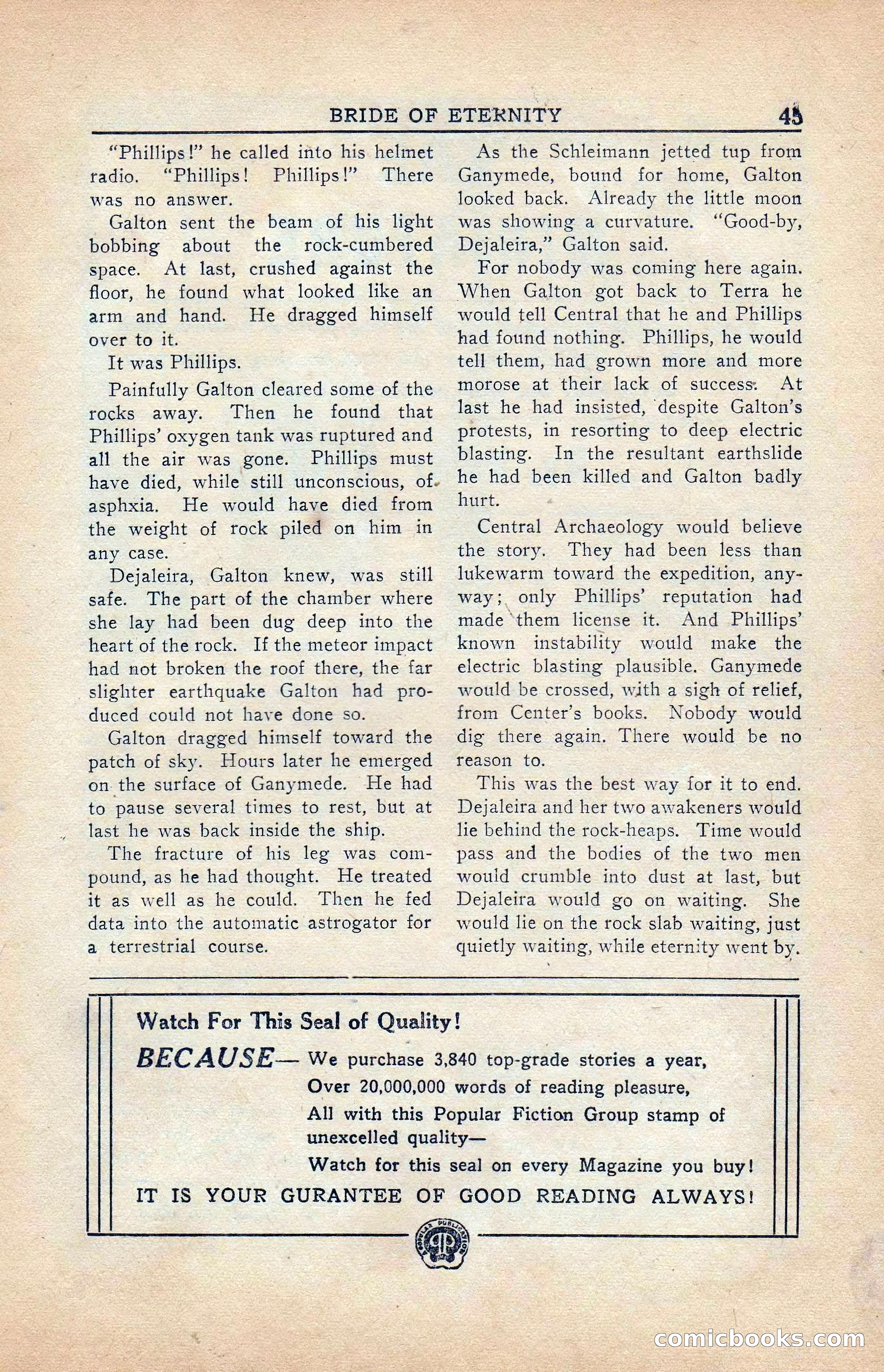 Super Science Stories, Vol. 5, No. 4 — page 46 of 132