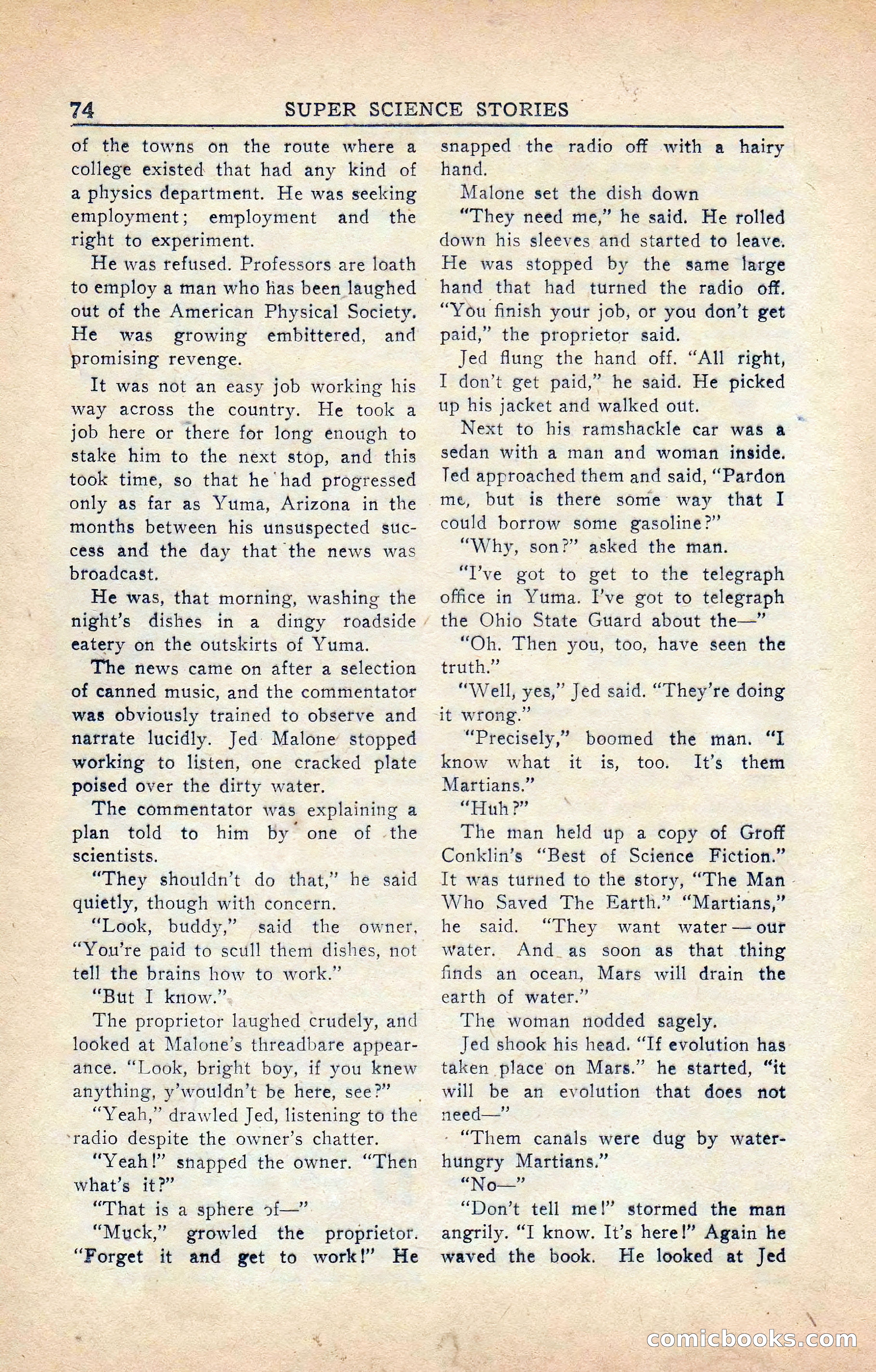 Super Science Stories, Vol. 5, No. 4 — page 75 of 132