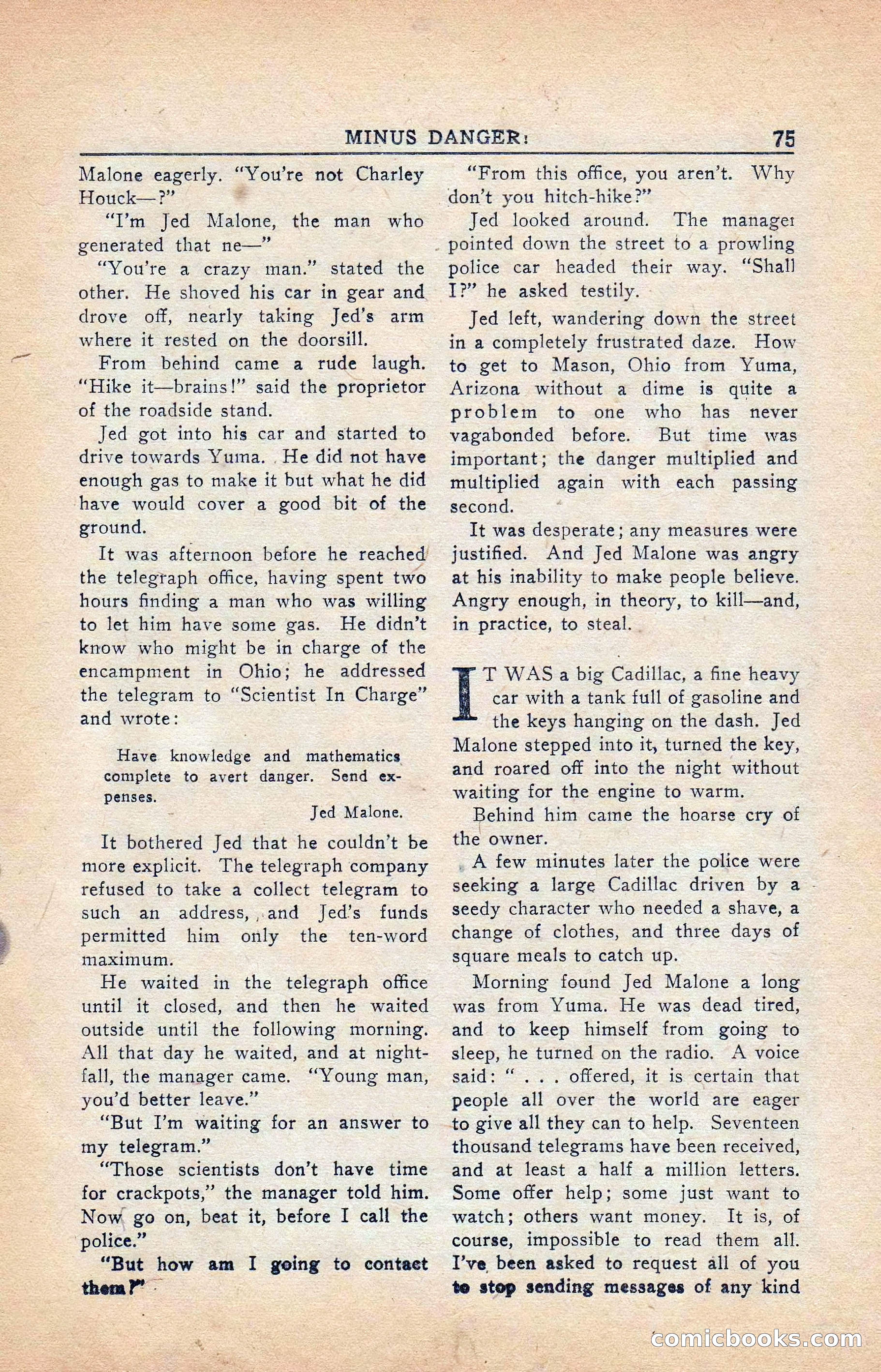 Super Science Stories, Vol. 5, No. 4 — page 76 of 132