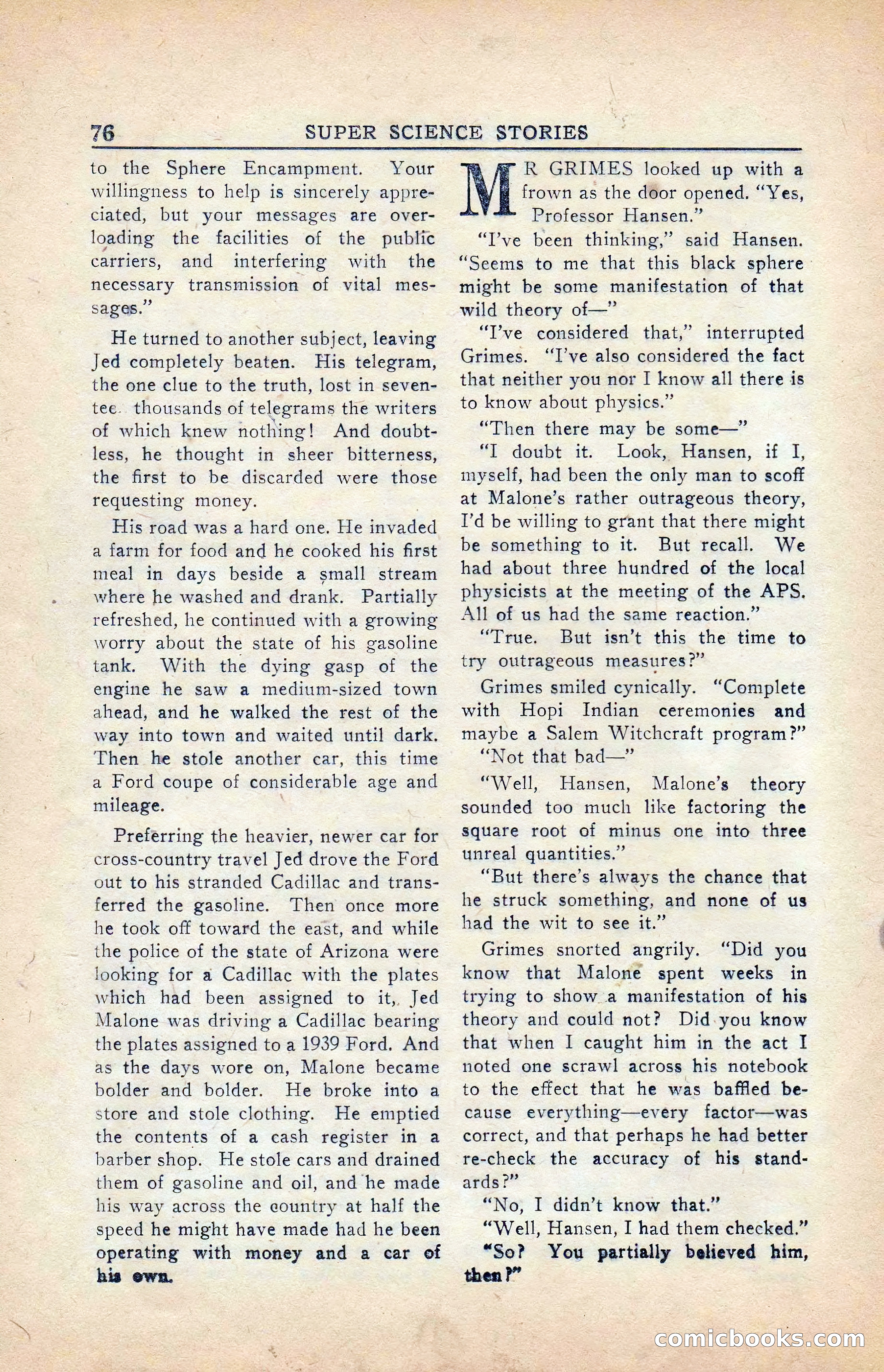Super Science Stories, Vol. 5, No. 4 — page 77 of 132