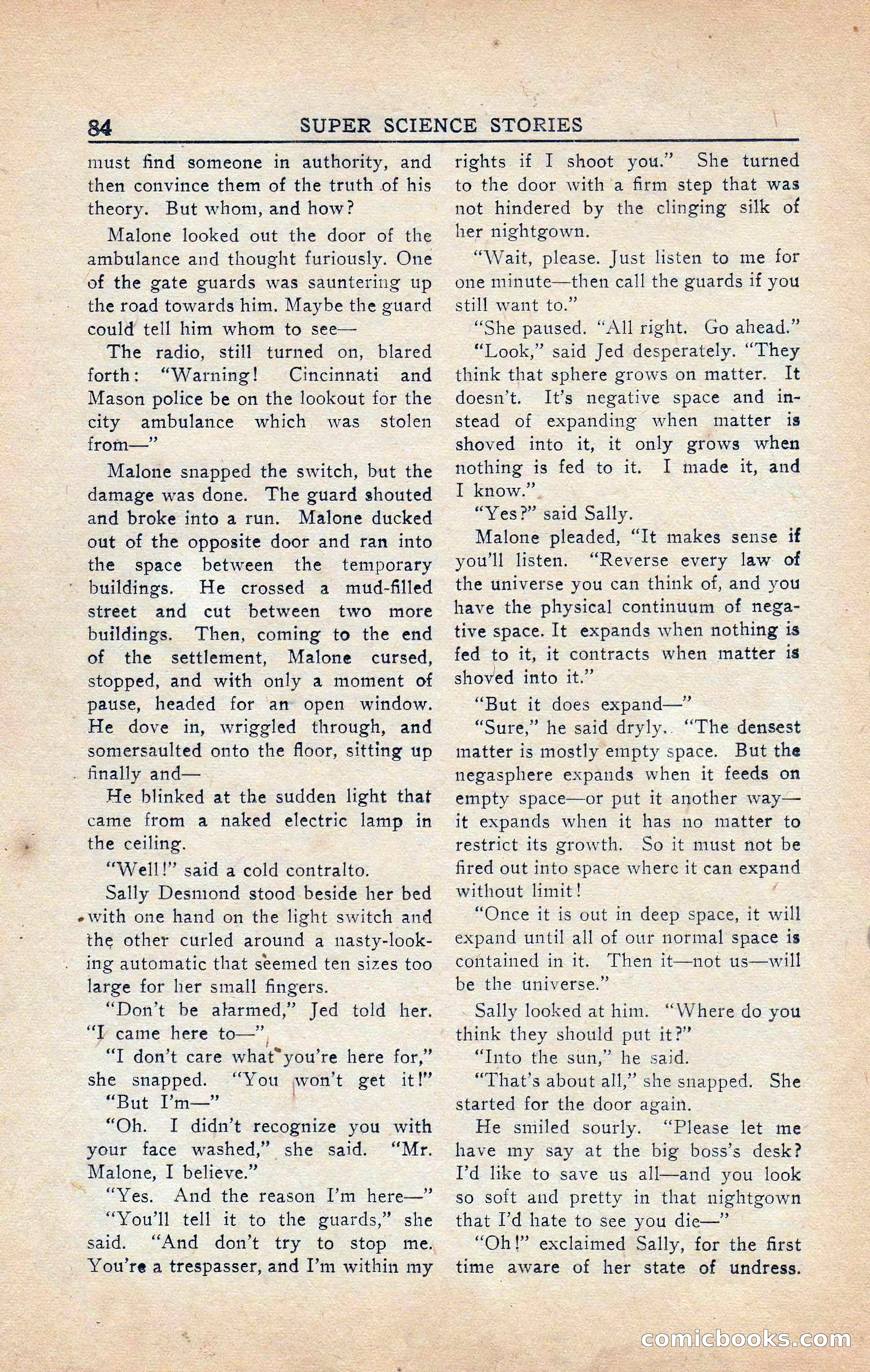 Super Science Stories, Vol. 5, No. 4 — page 85 of 132