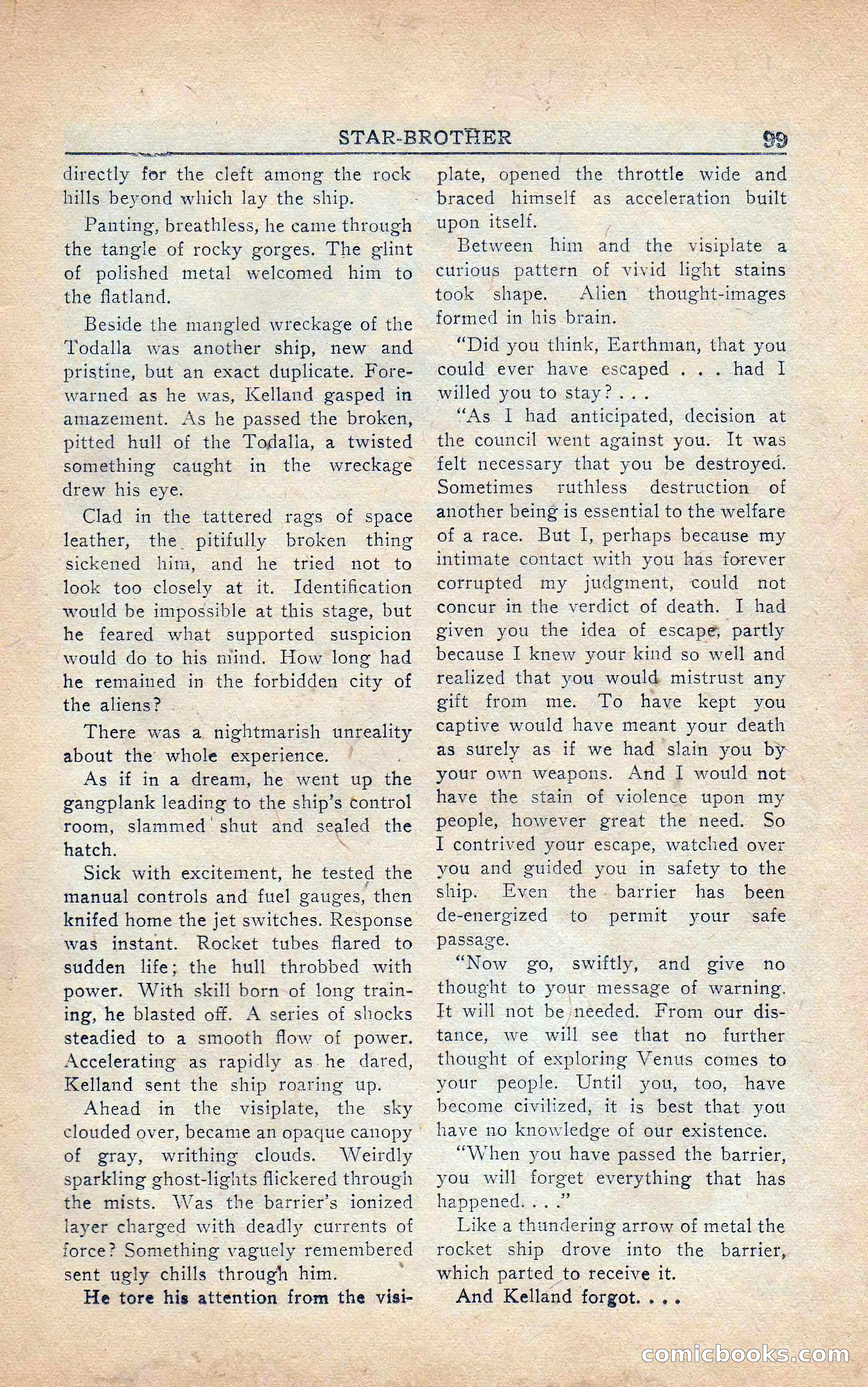 Super Science Stories, Vol. 5, No. 4 — page 100 of 132