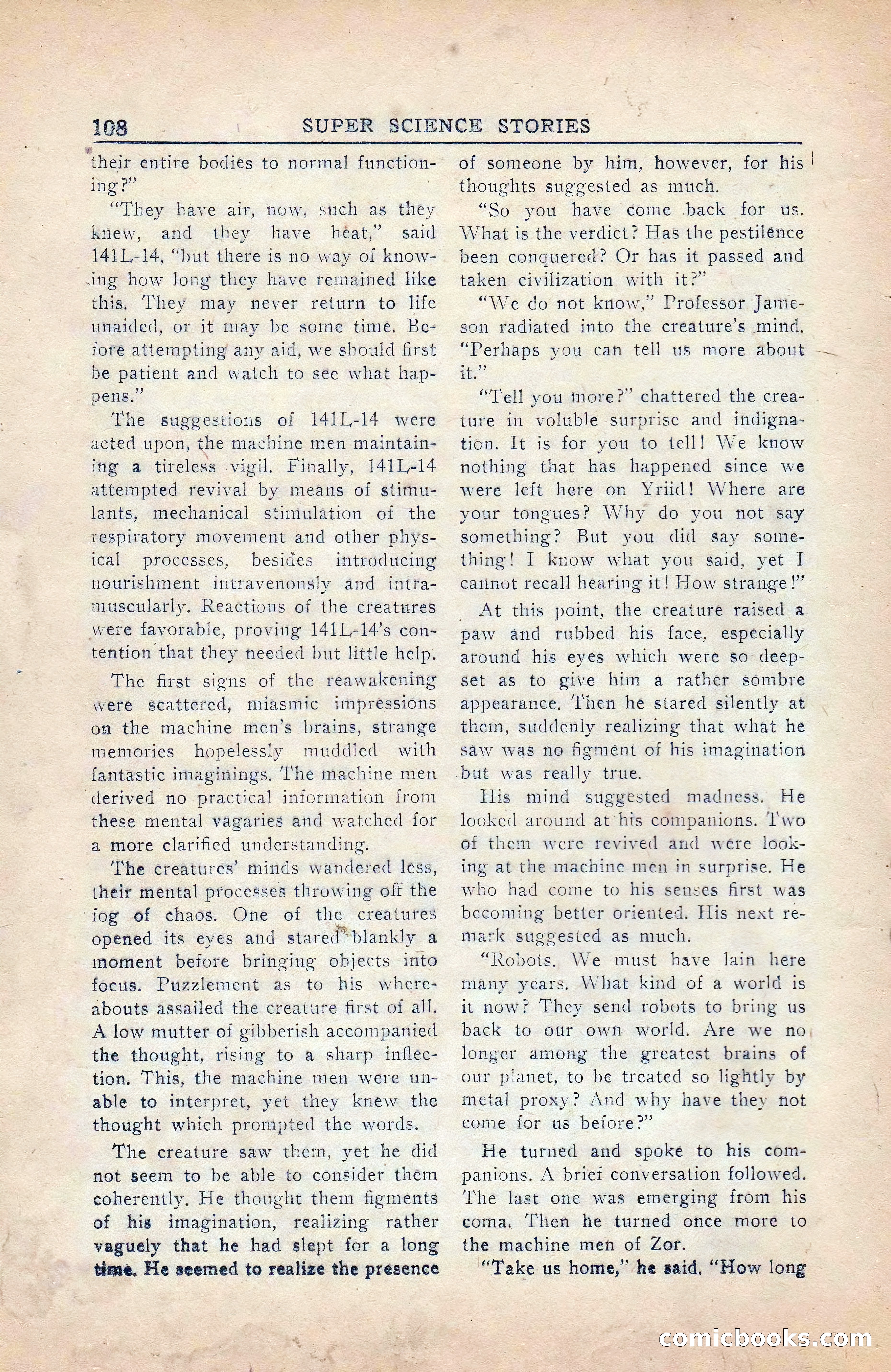 Super Science Stories, Vol. 5, No. 4 — page 109 of 132