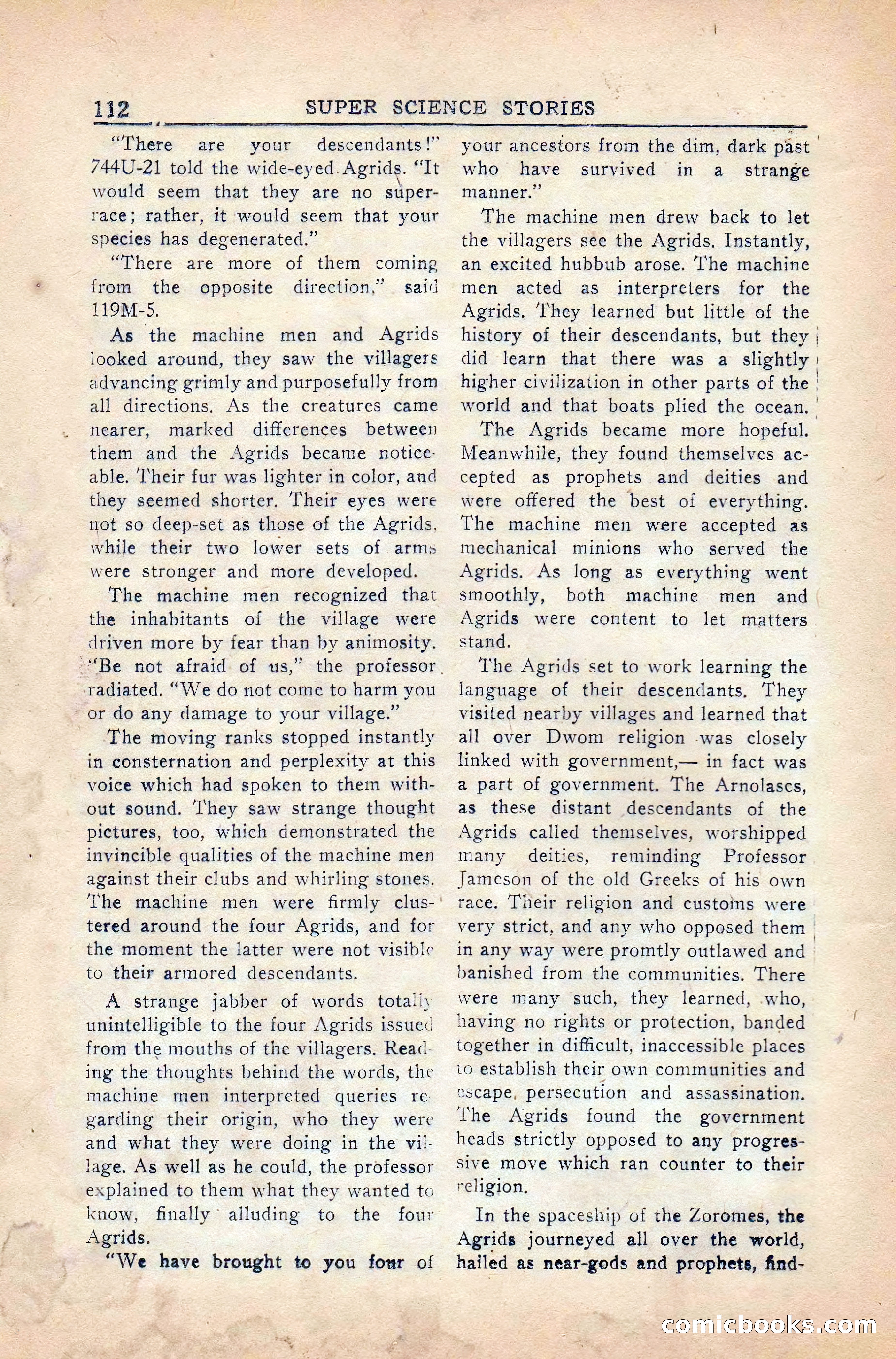 Super Science Stories, Vol. 5, No. 4 — page 113 of 132