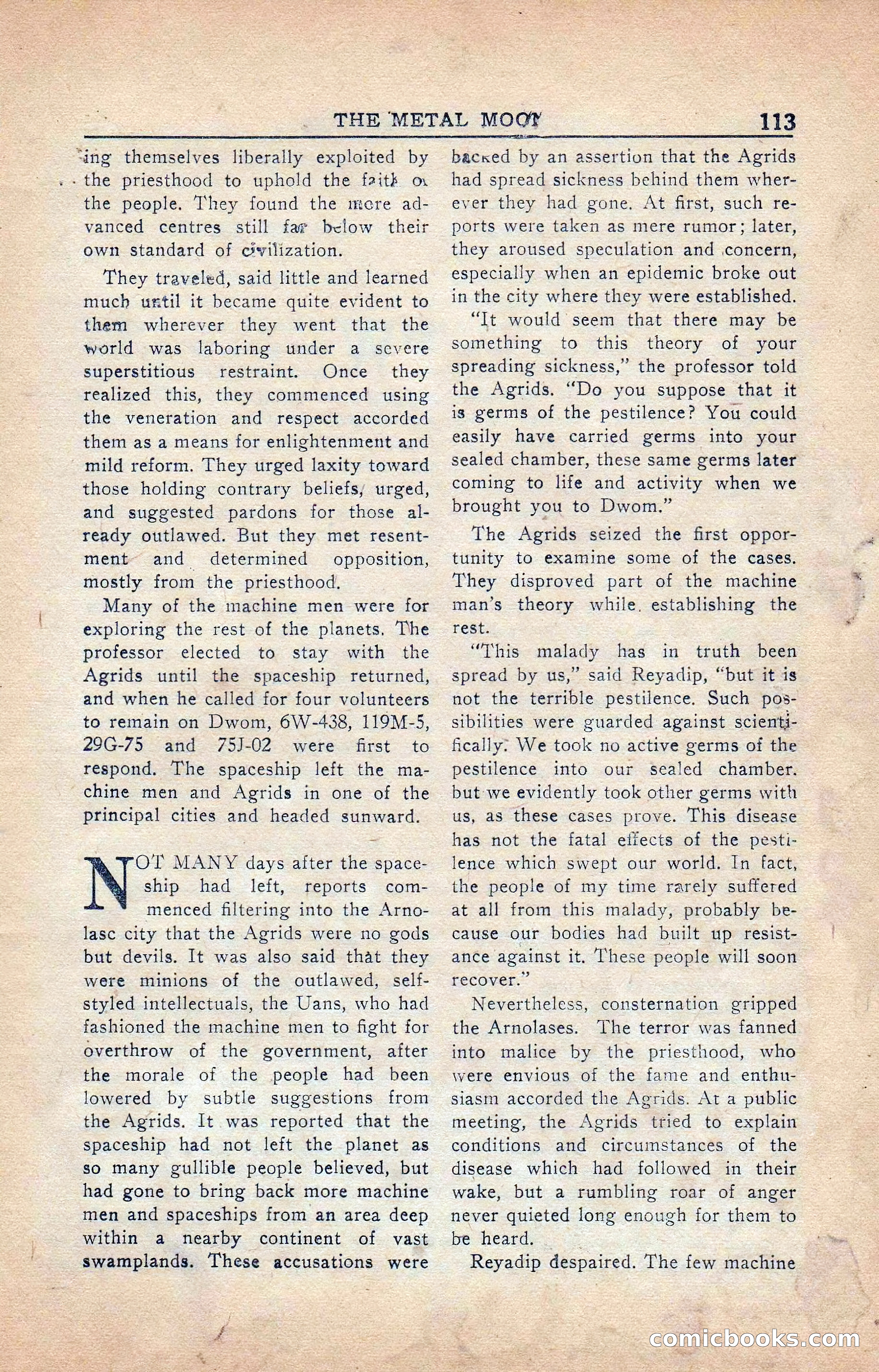 Super Science Stories, Vol. 5, No. 4 — page 114 of 132