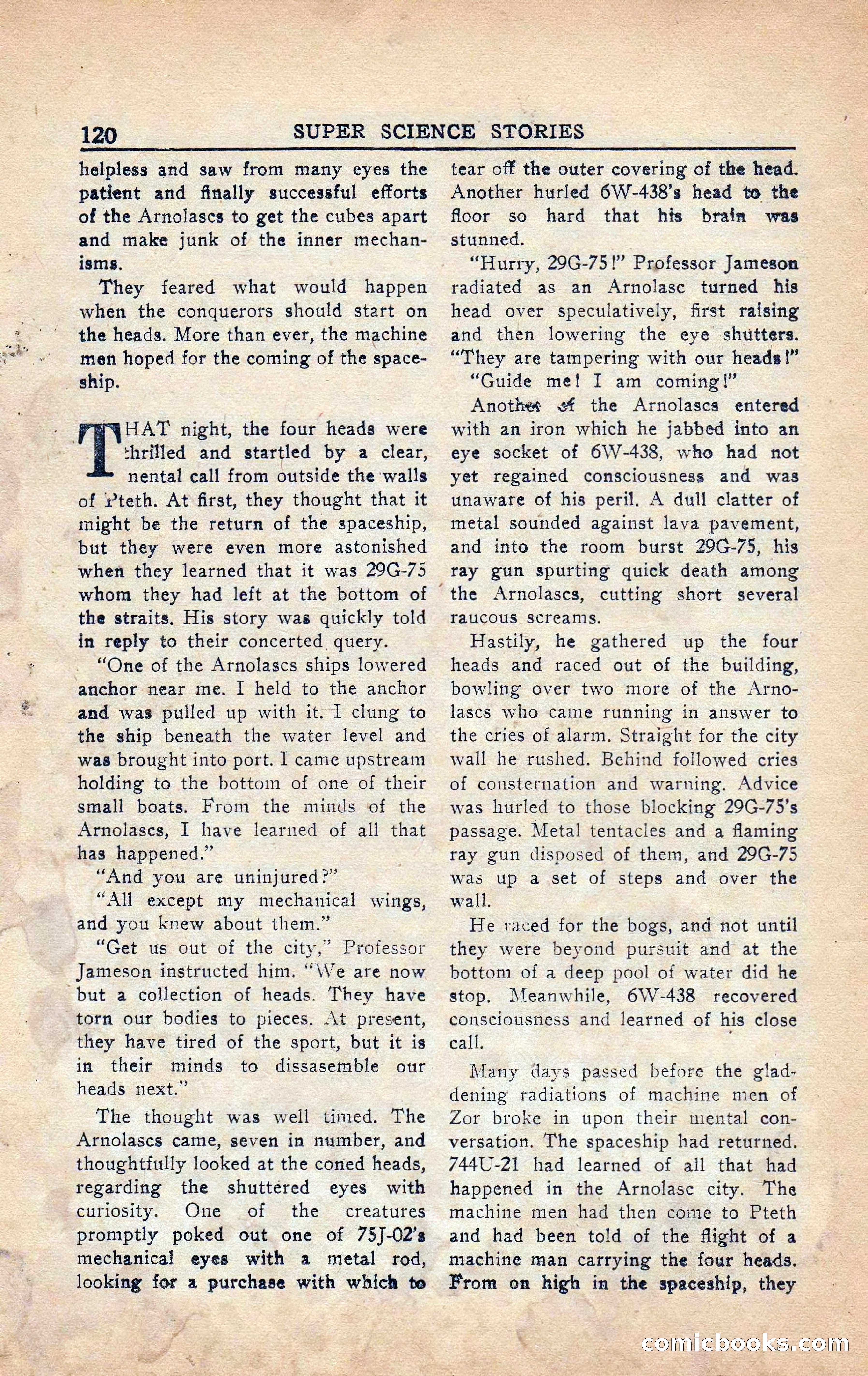 Super Science Stories, Vol. 5, No. 4 — page 121 of 132