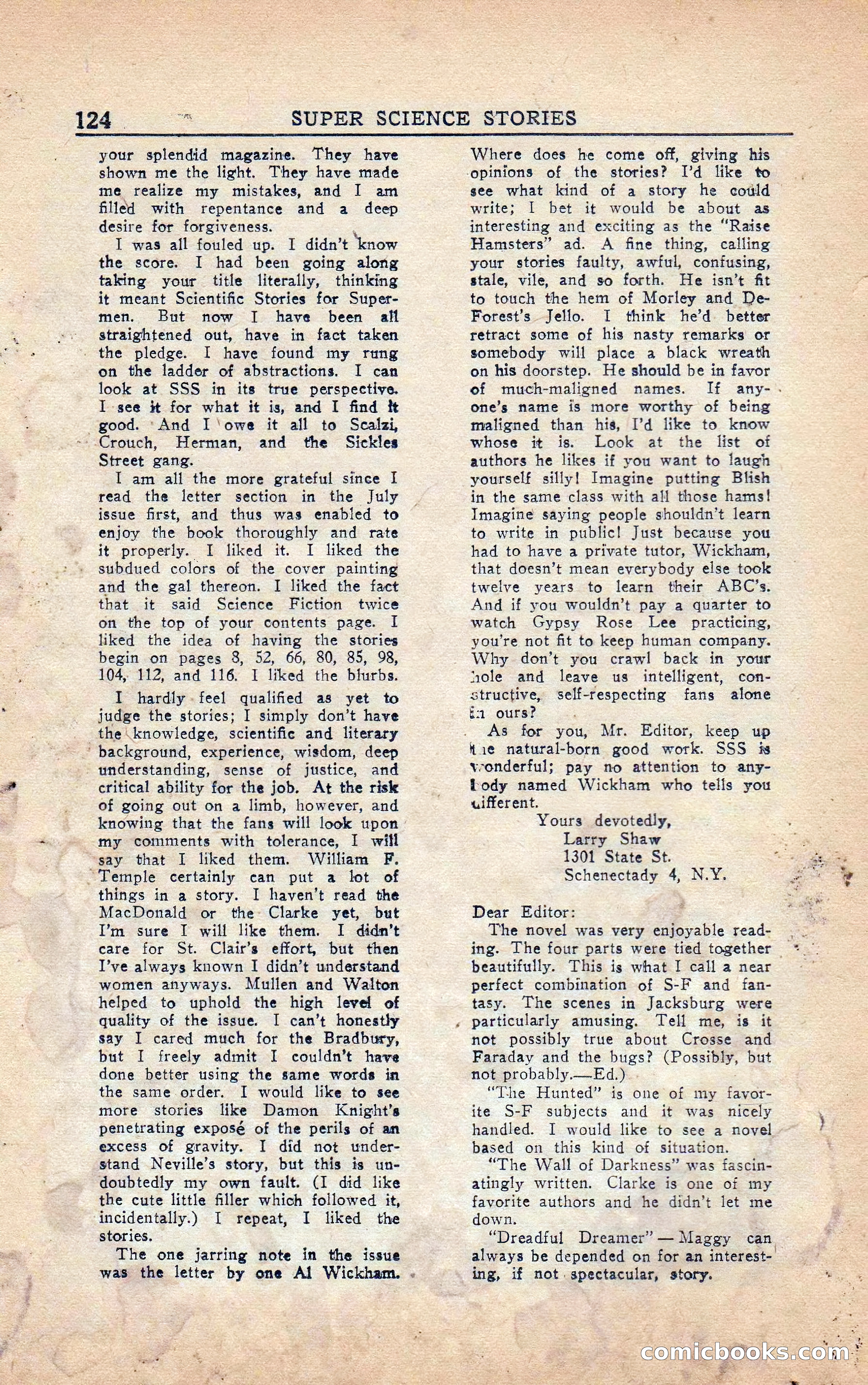 Super Science Stories, Vol. 5, No. 4 — page 125 of 132