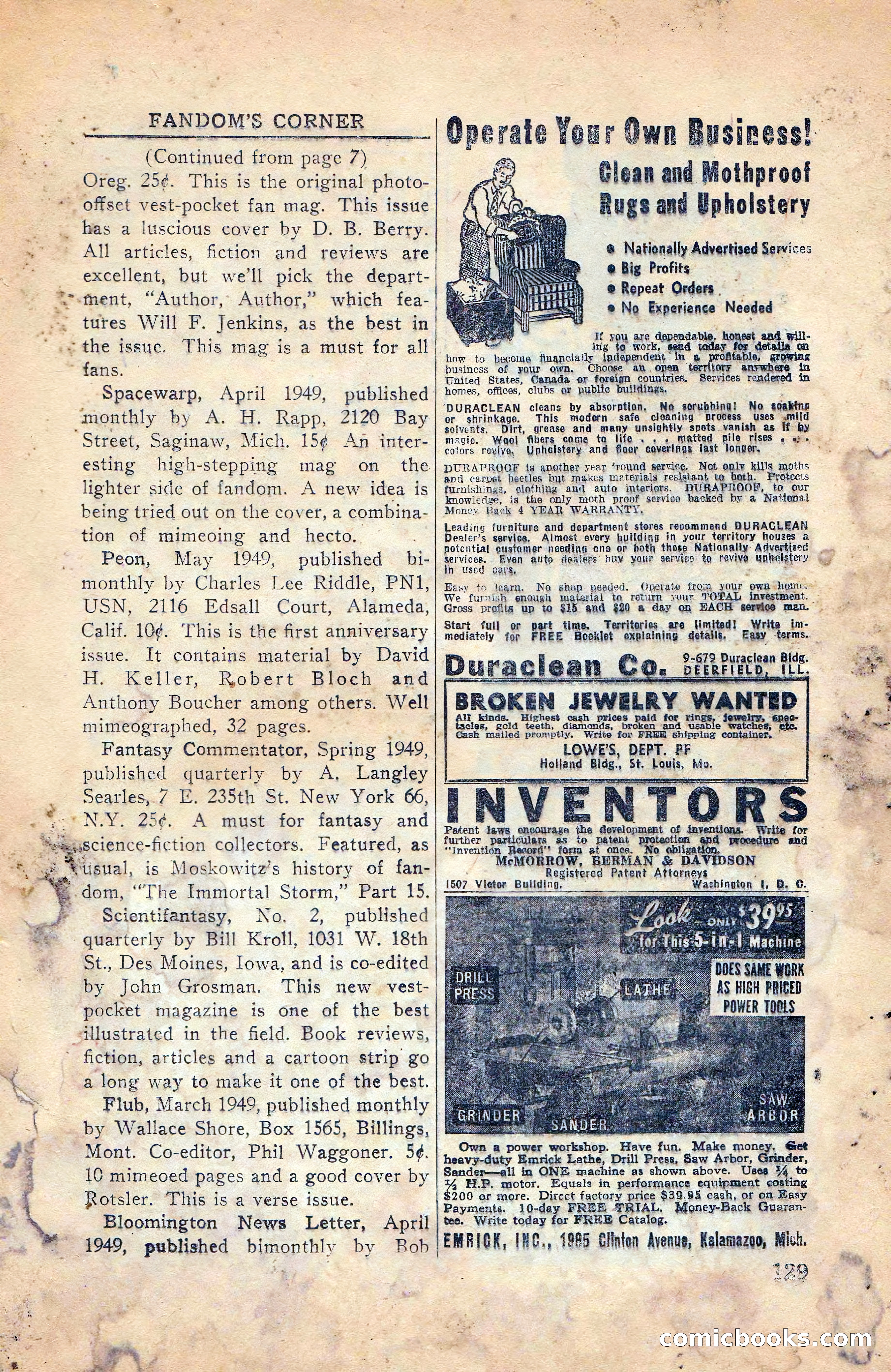 Super Science Stories, Vol. 5, No. 4 — page 130 of 132