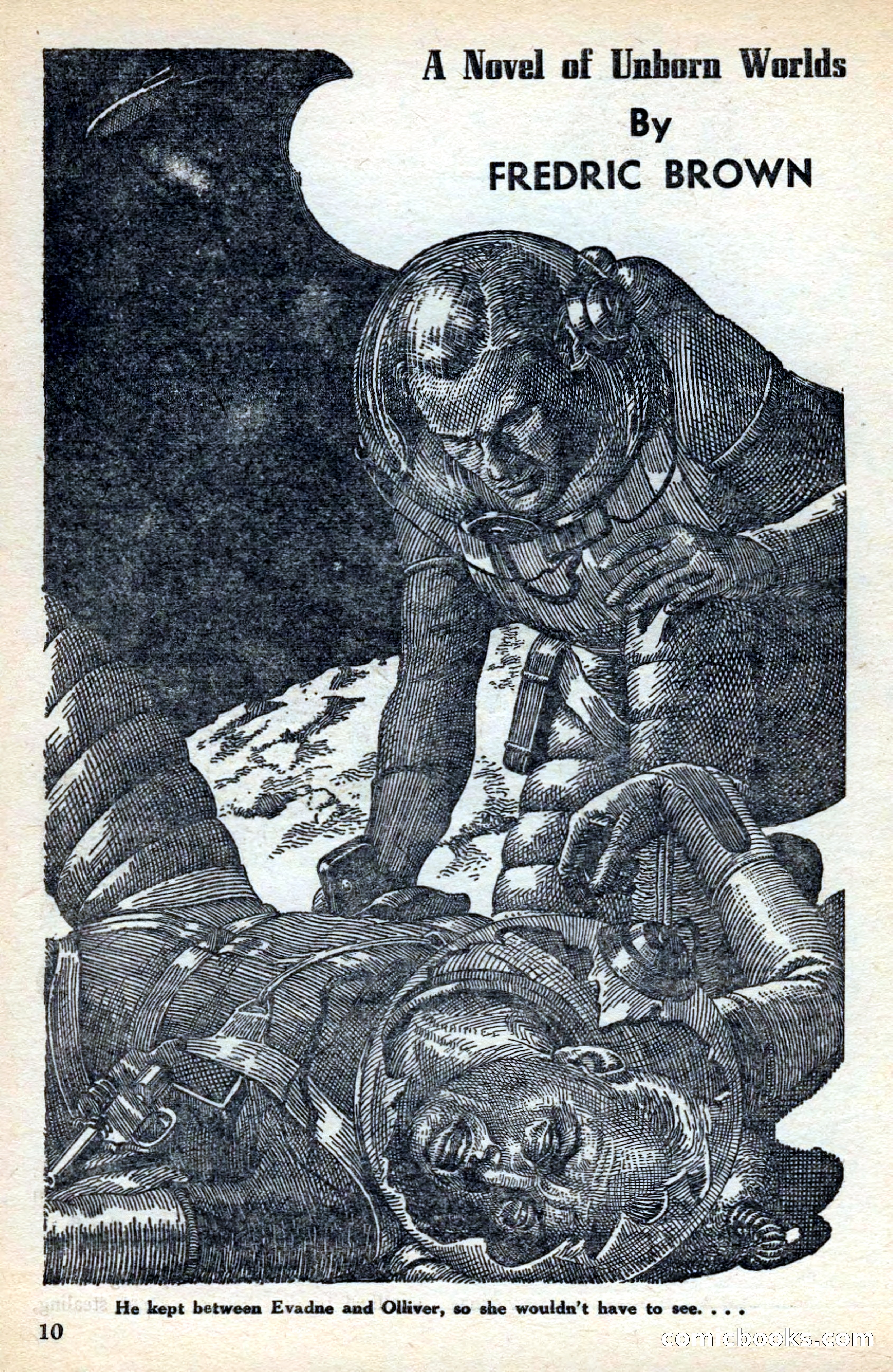 Super Science Stories, November 1949 — page 10 of 132