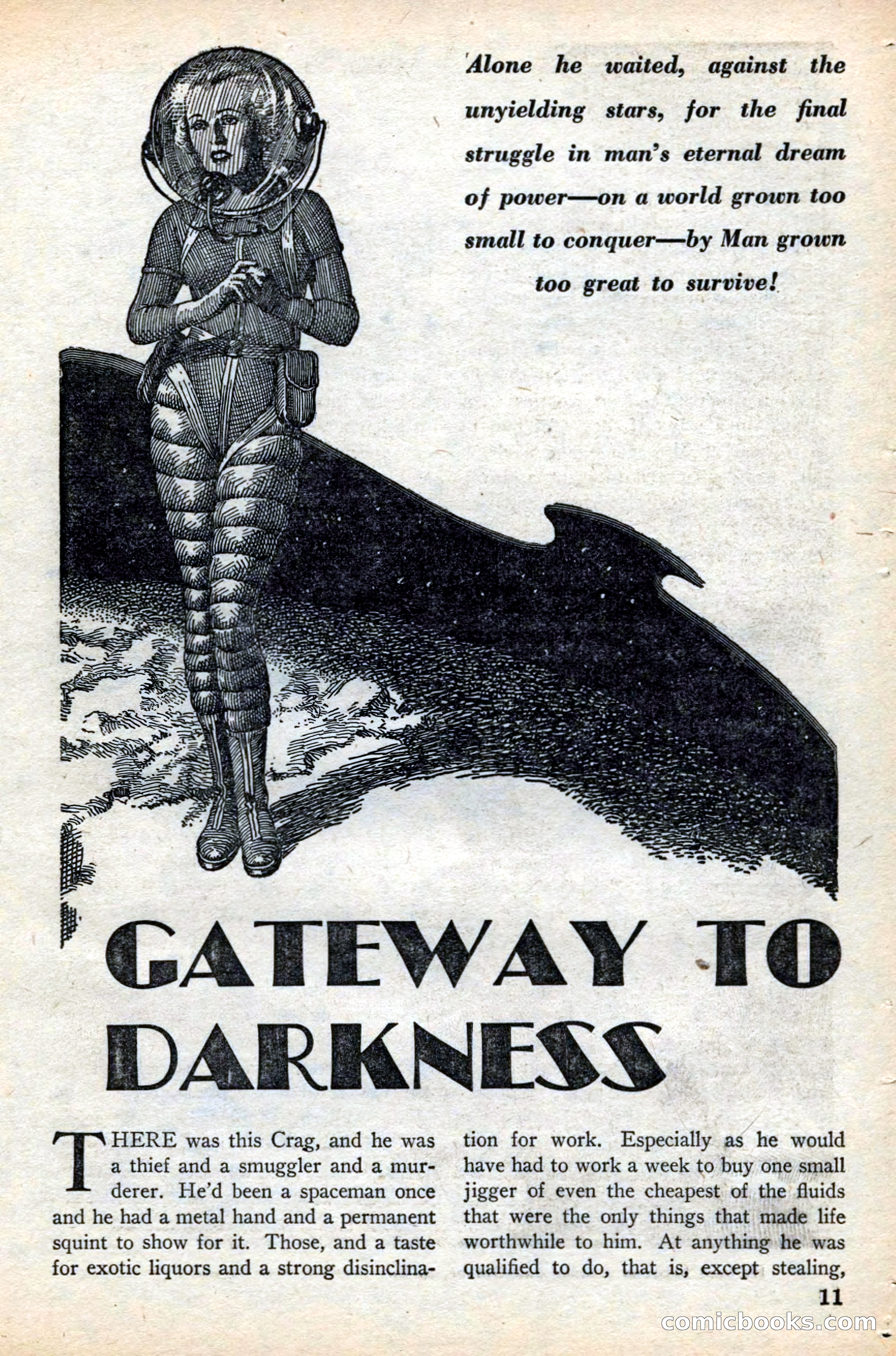 Super Science Stories, November 1949 — page 11 of 132