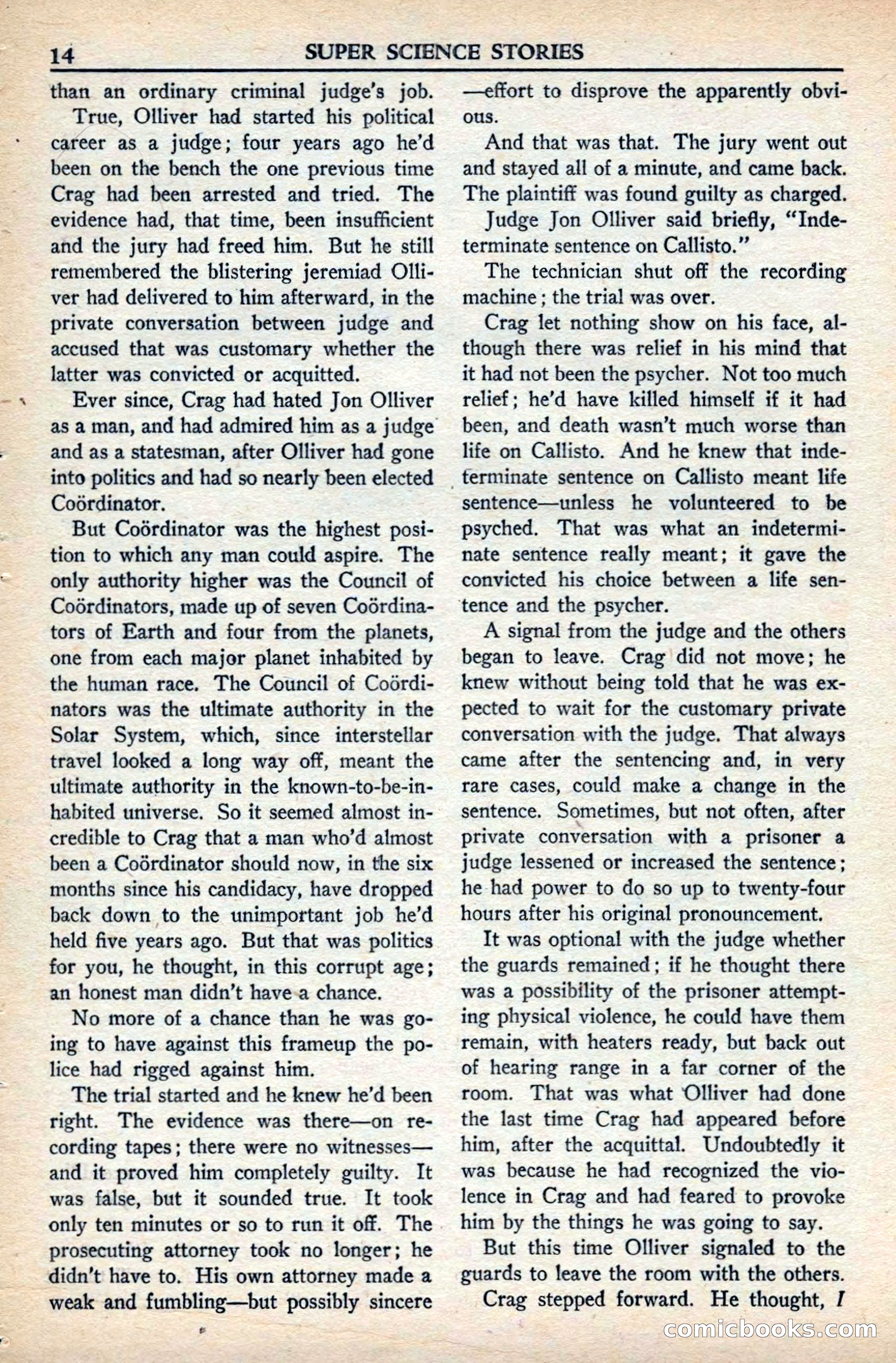 Super Science Stories, November 1949 — page 14 of 132