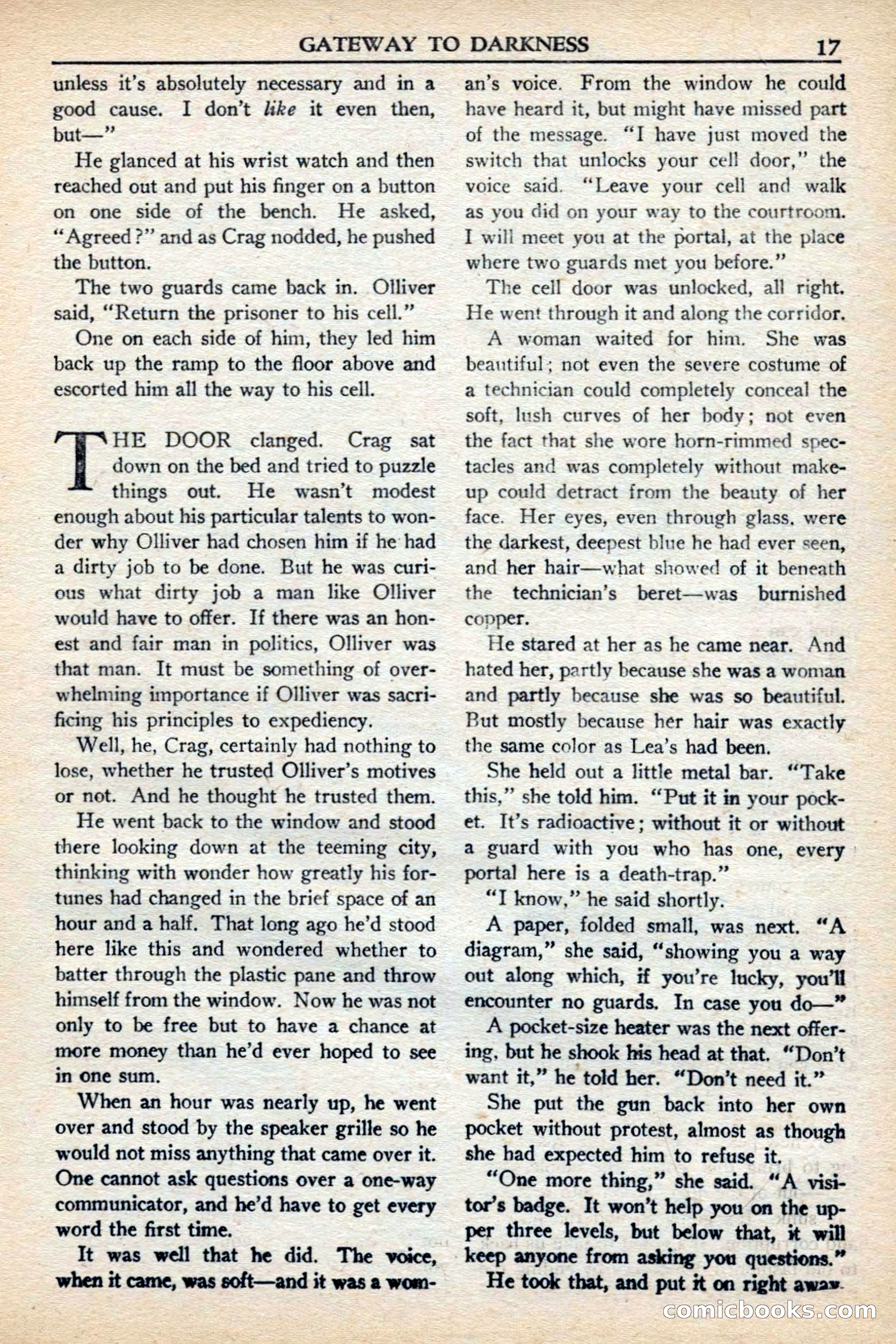 Super Science Stories, November 1949 — page 17 of 132