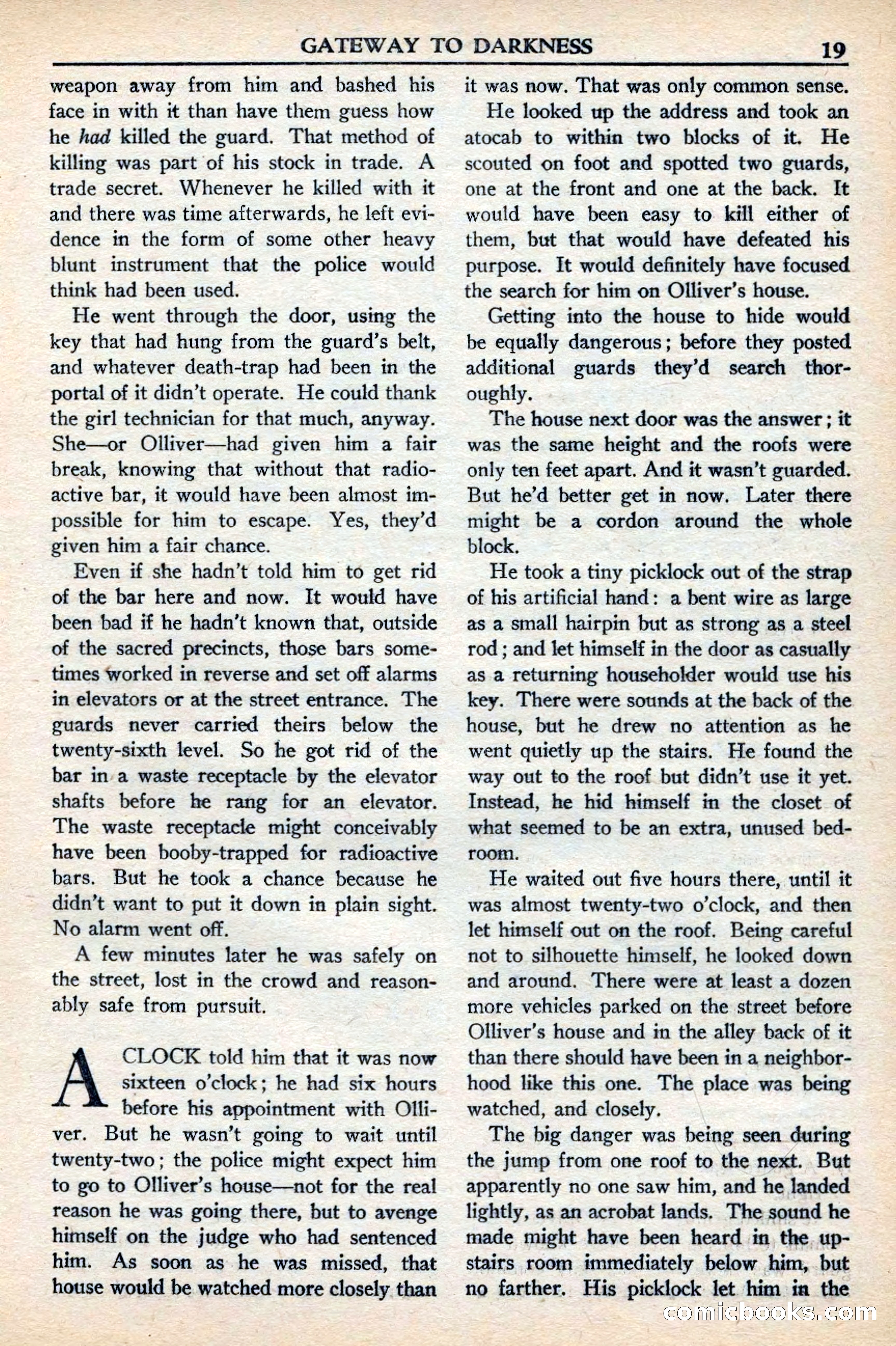 Super Science Stories, November 1949 — page 19 of 132