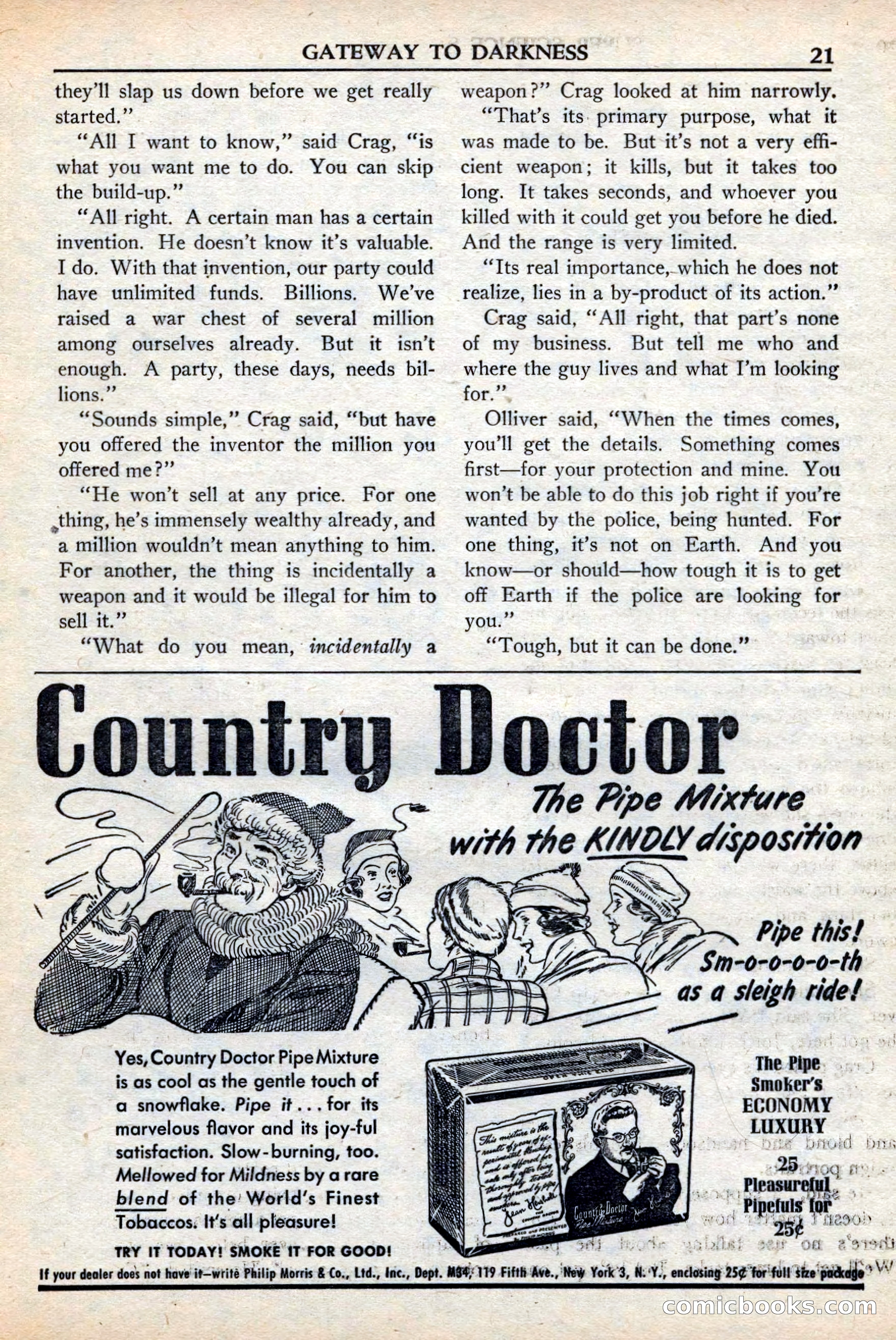 Super Science Stories, November 1949 — page 21 of 132