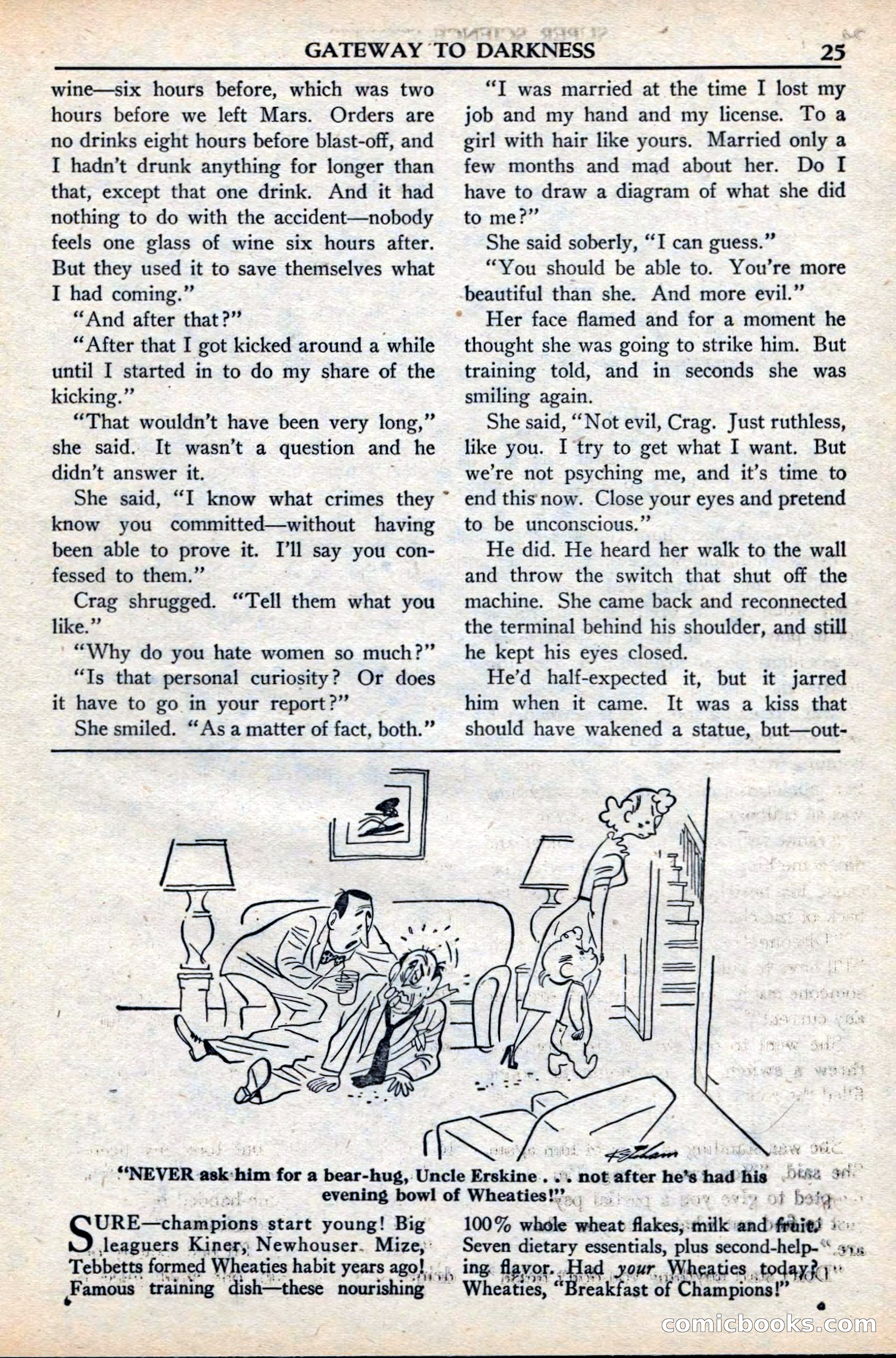 Super Science Stories, November 1949 — page 25 of 132