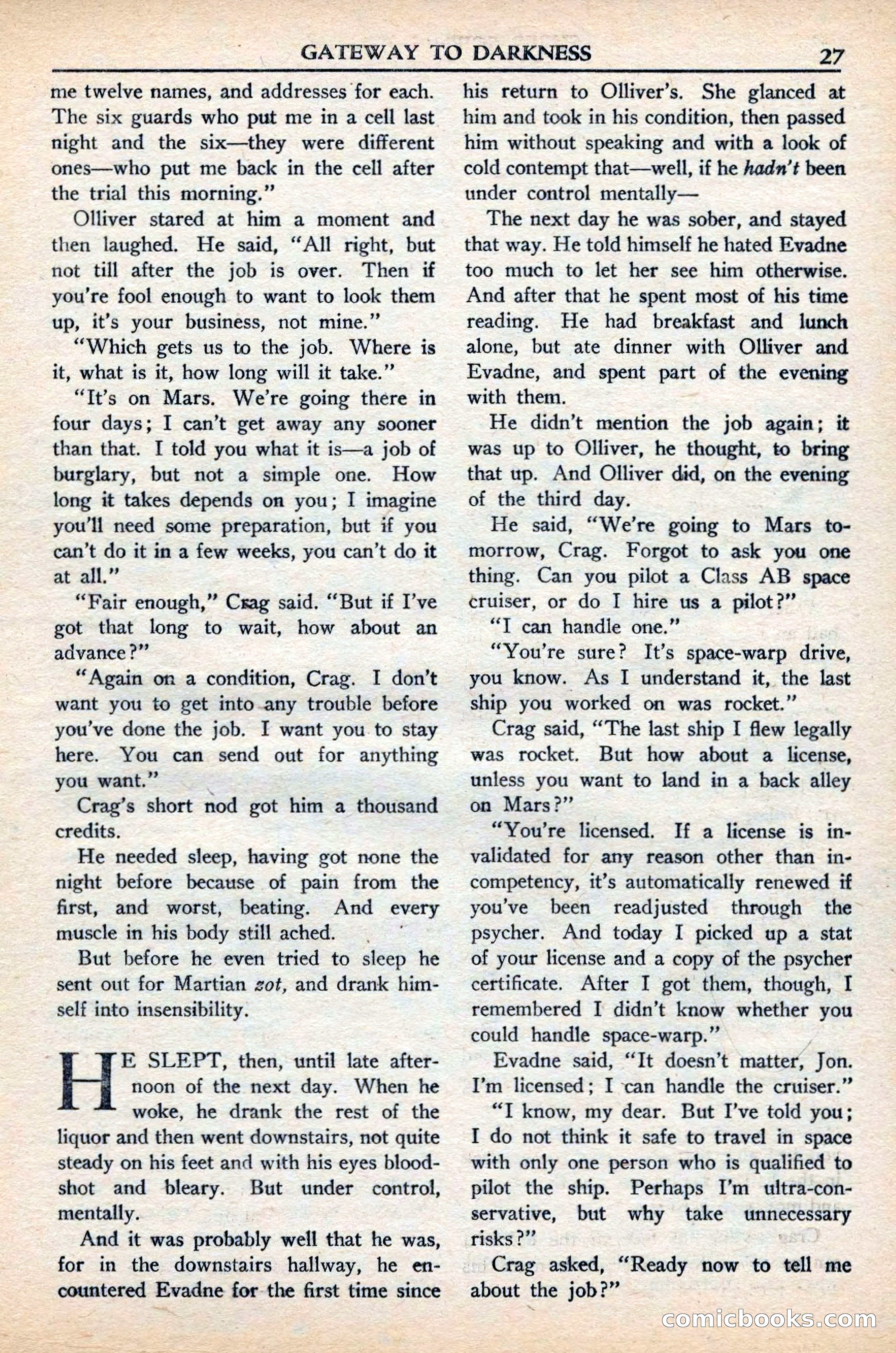 Super Science Stories, November 1949 — page 27 of 132