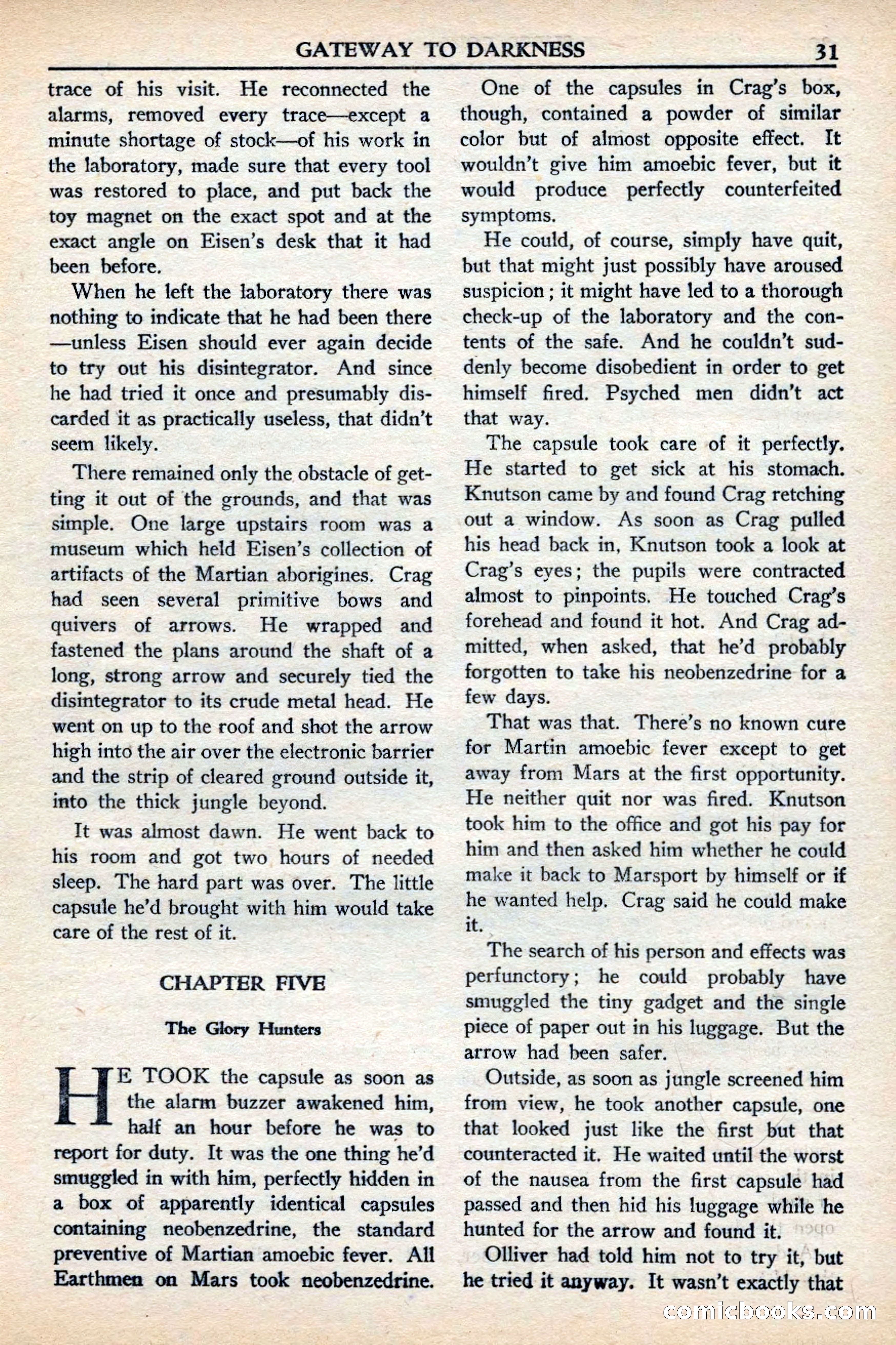 Super Science Stories, November 1949 — page 31 of 132